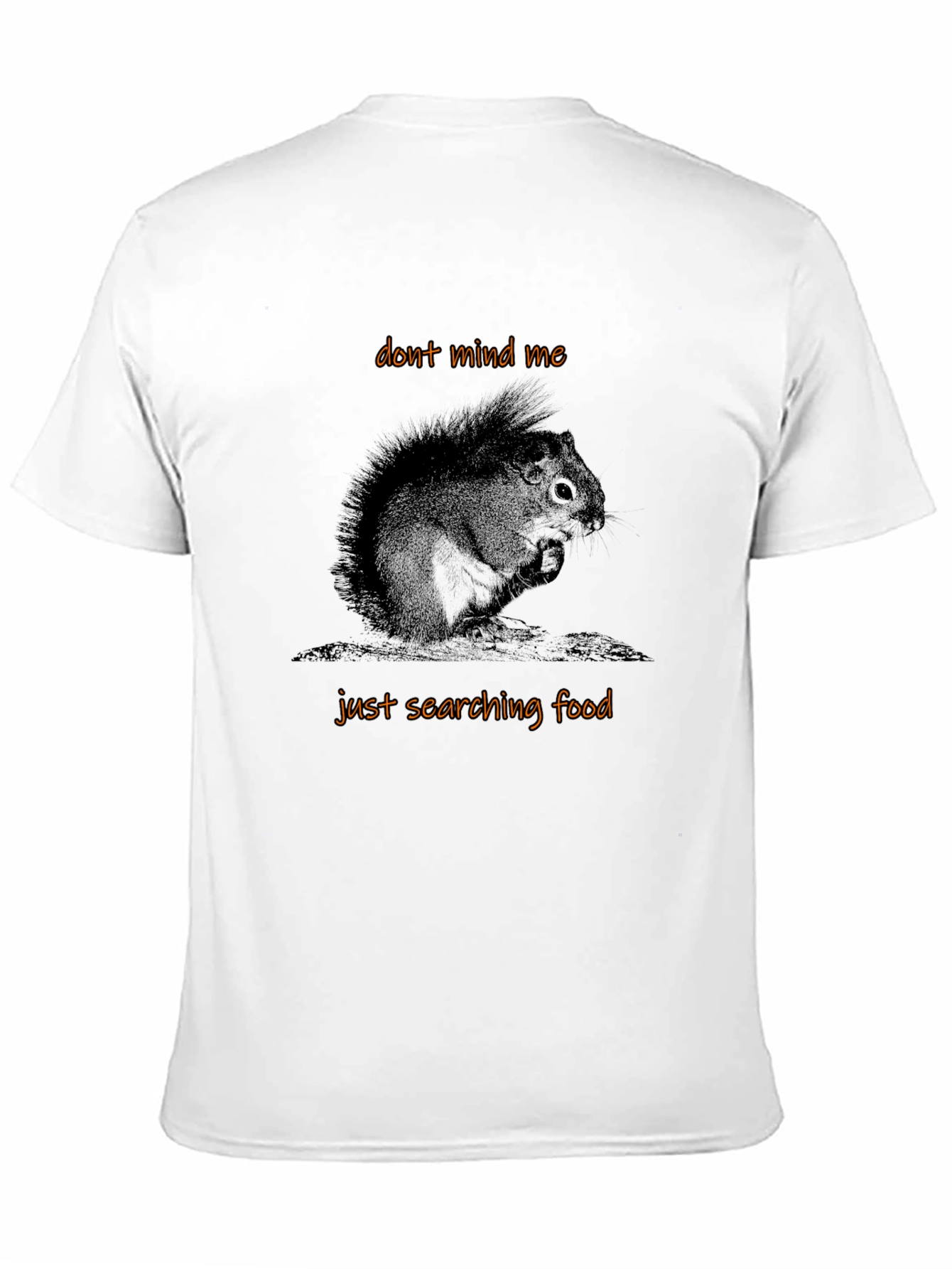 Whimsical Squirrel Graphic Tee - Dont Mind Me