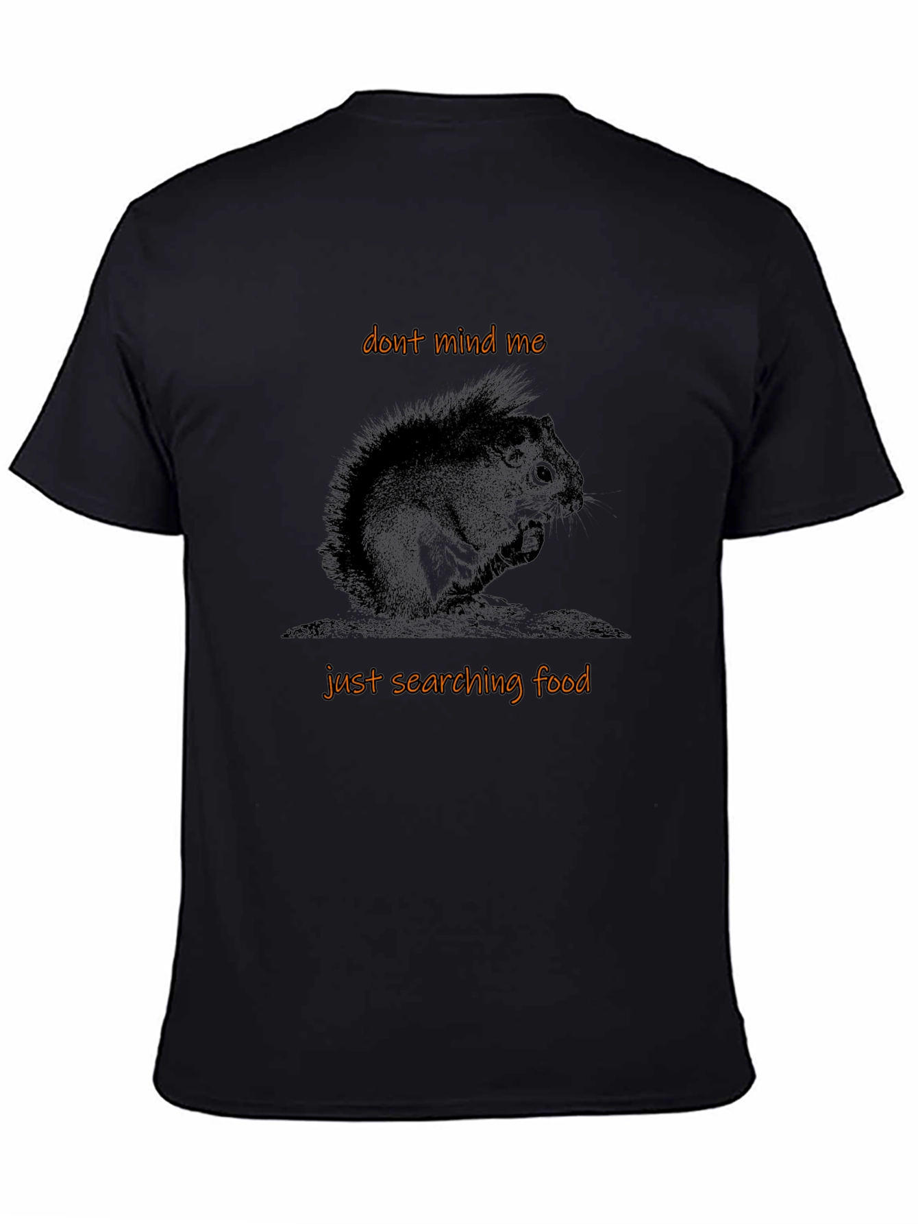 Whimsical Squirrel Graphic Tee - Dont Mind Me