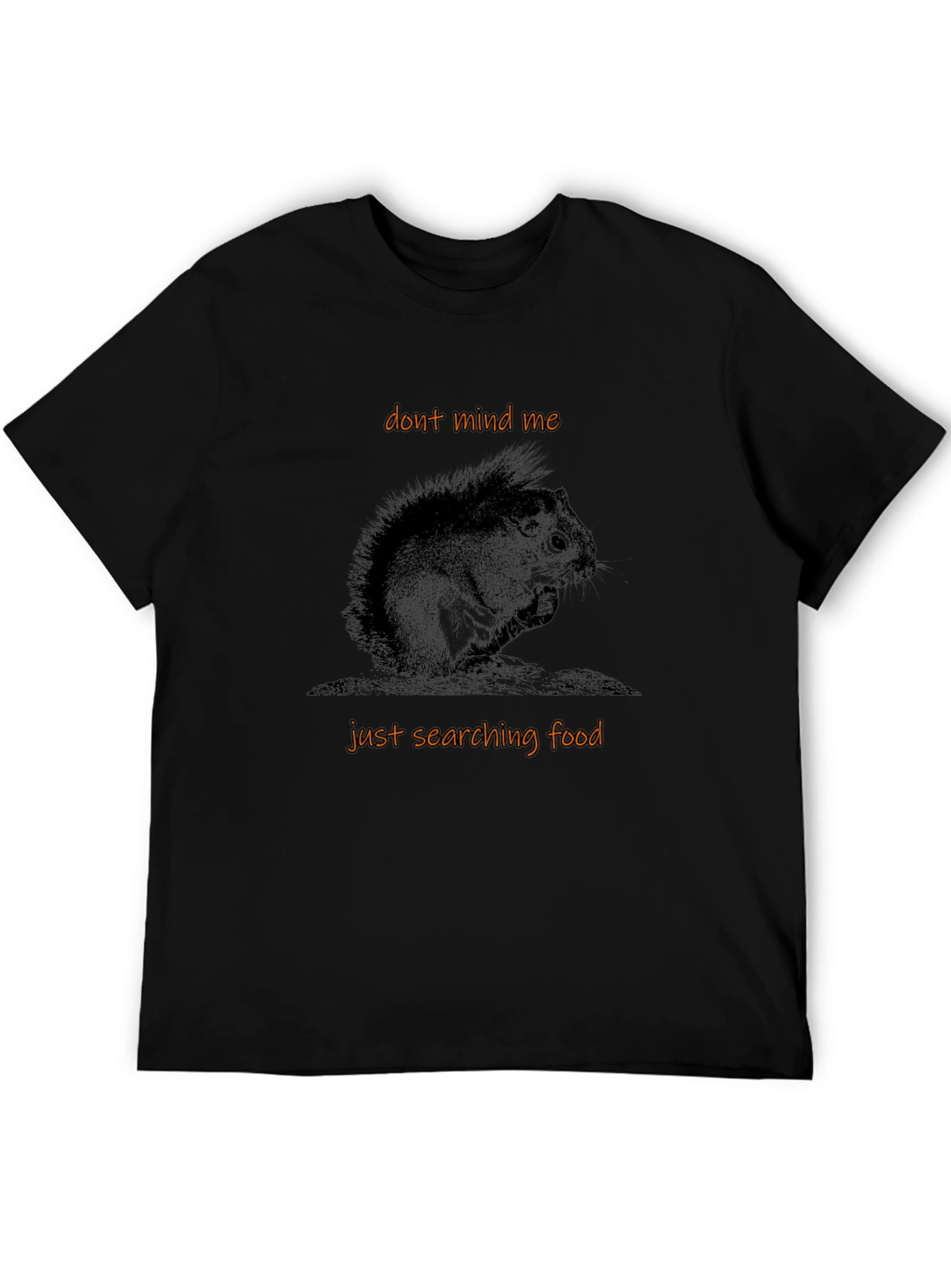 Whimsical Squirrel Graphic Tee - Dont Mind Me