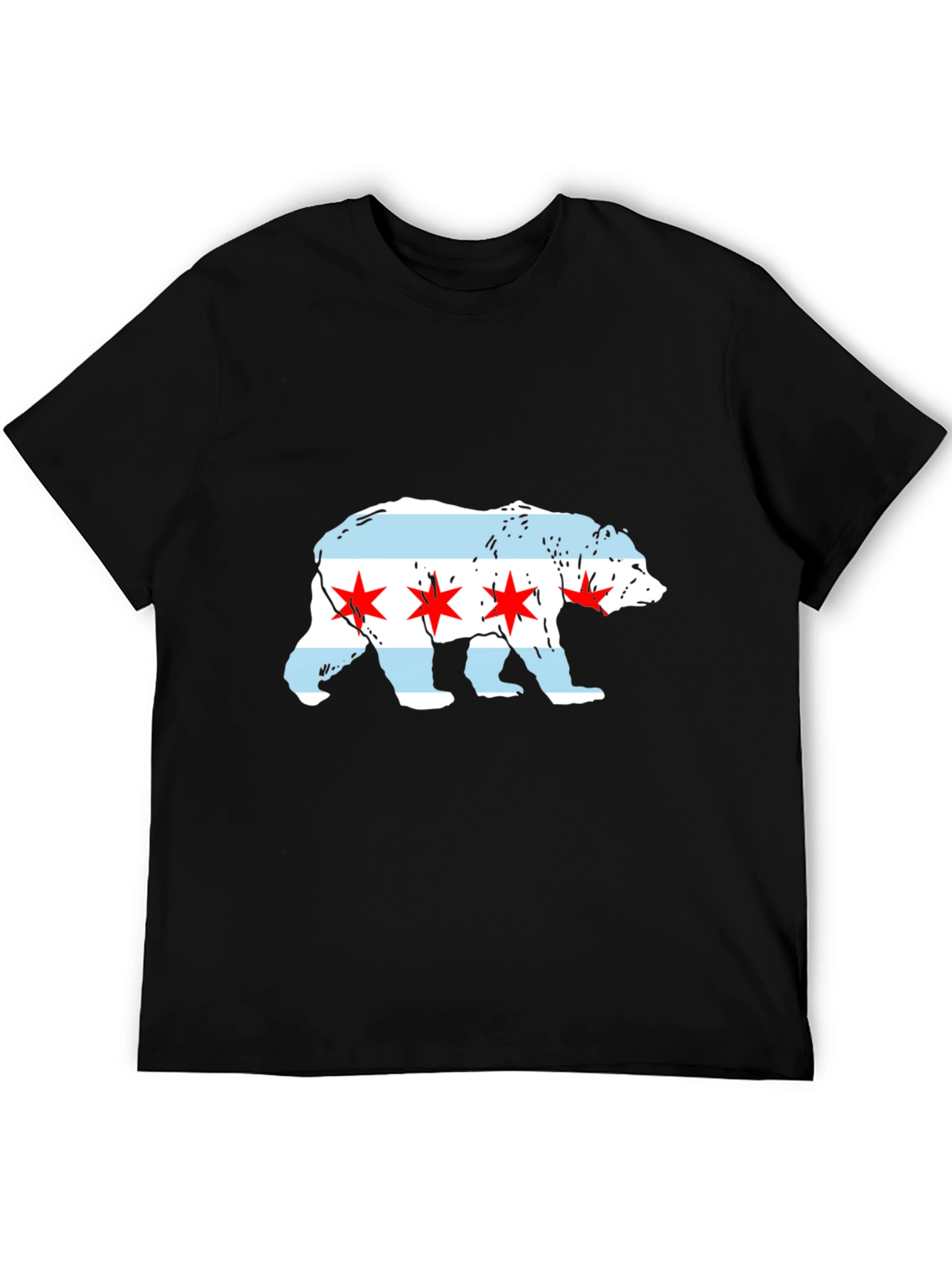 Chicago Bear Flag Graphic T-Shirt