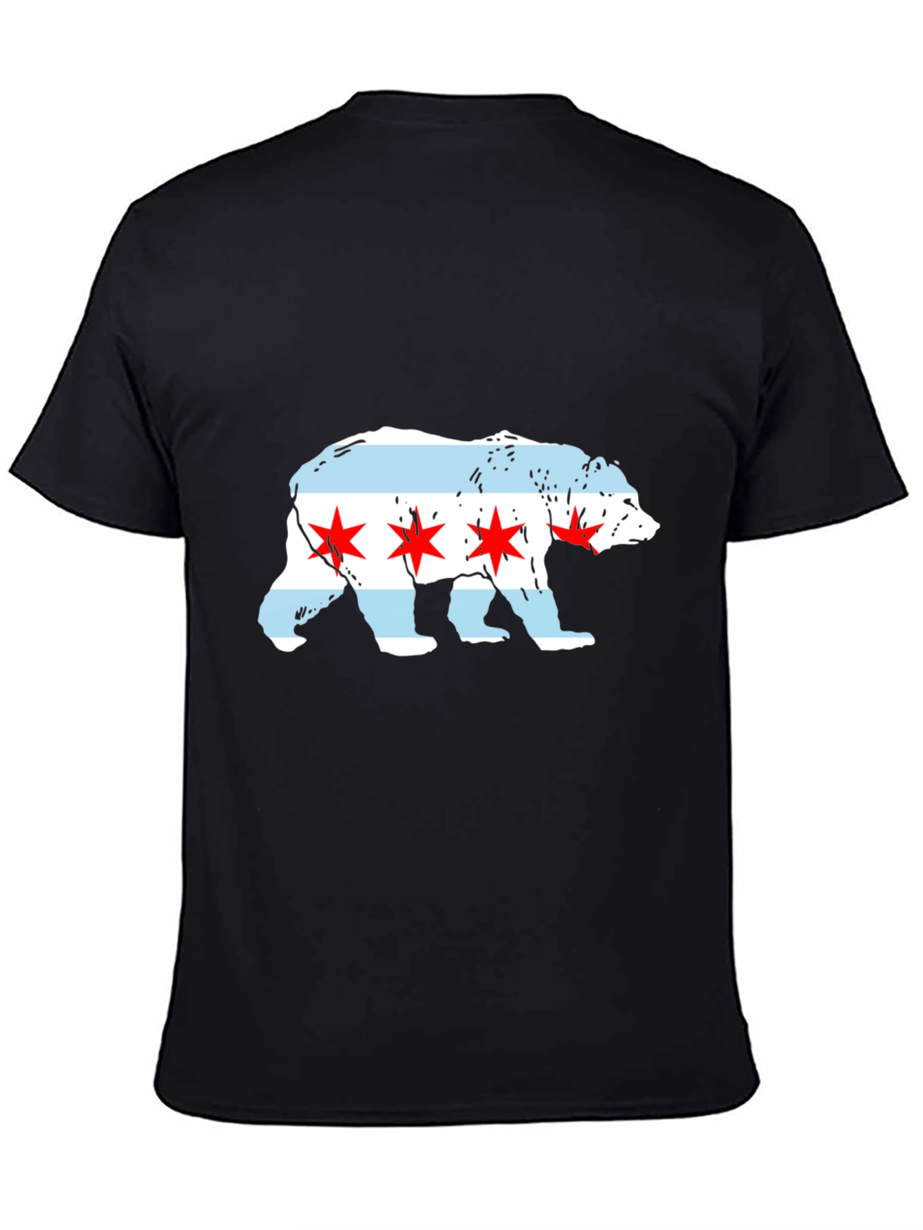 Chicago Bear Flag Graphic T-Shirt