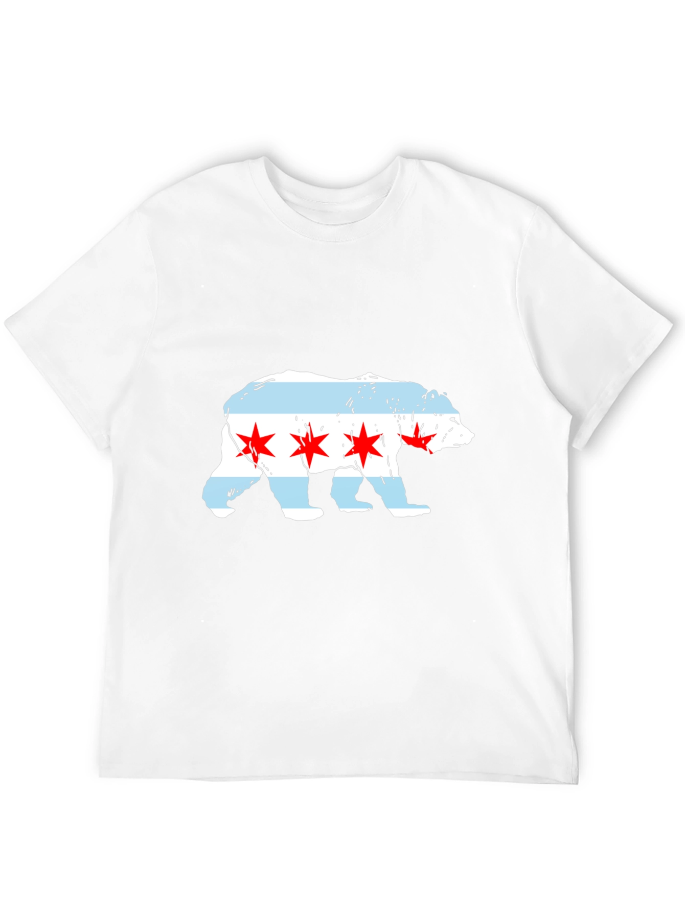 Chicago Bear Flag Graphic T-Shirt