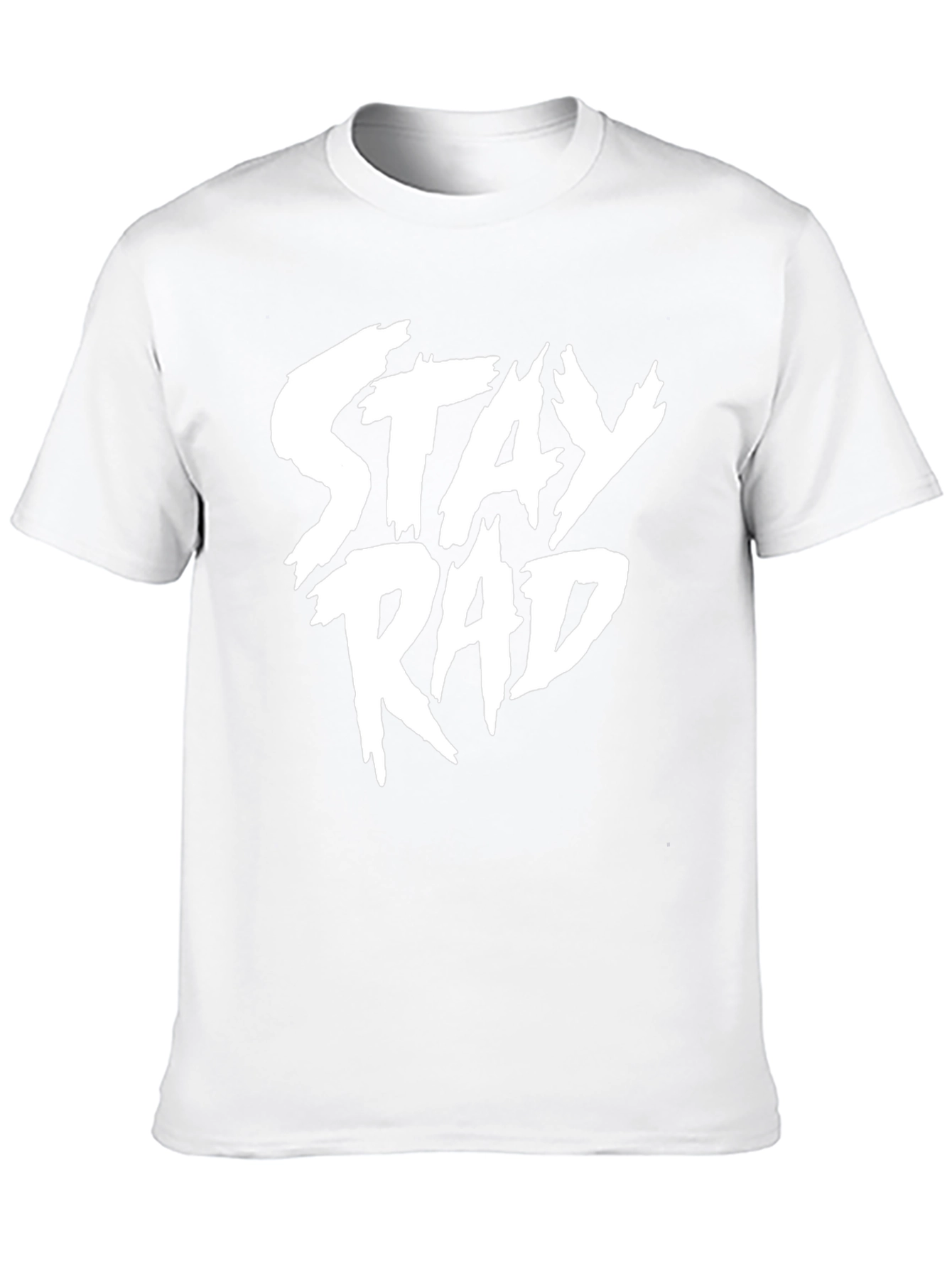 Stay Rad Graphic Tee - Black Cotton T-Shirt