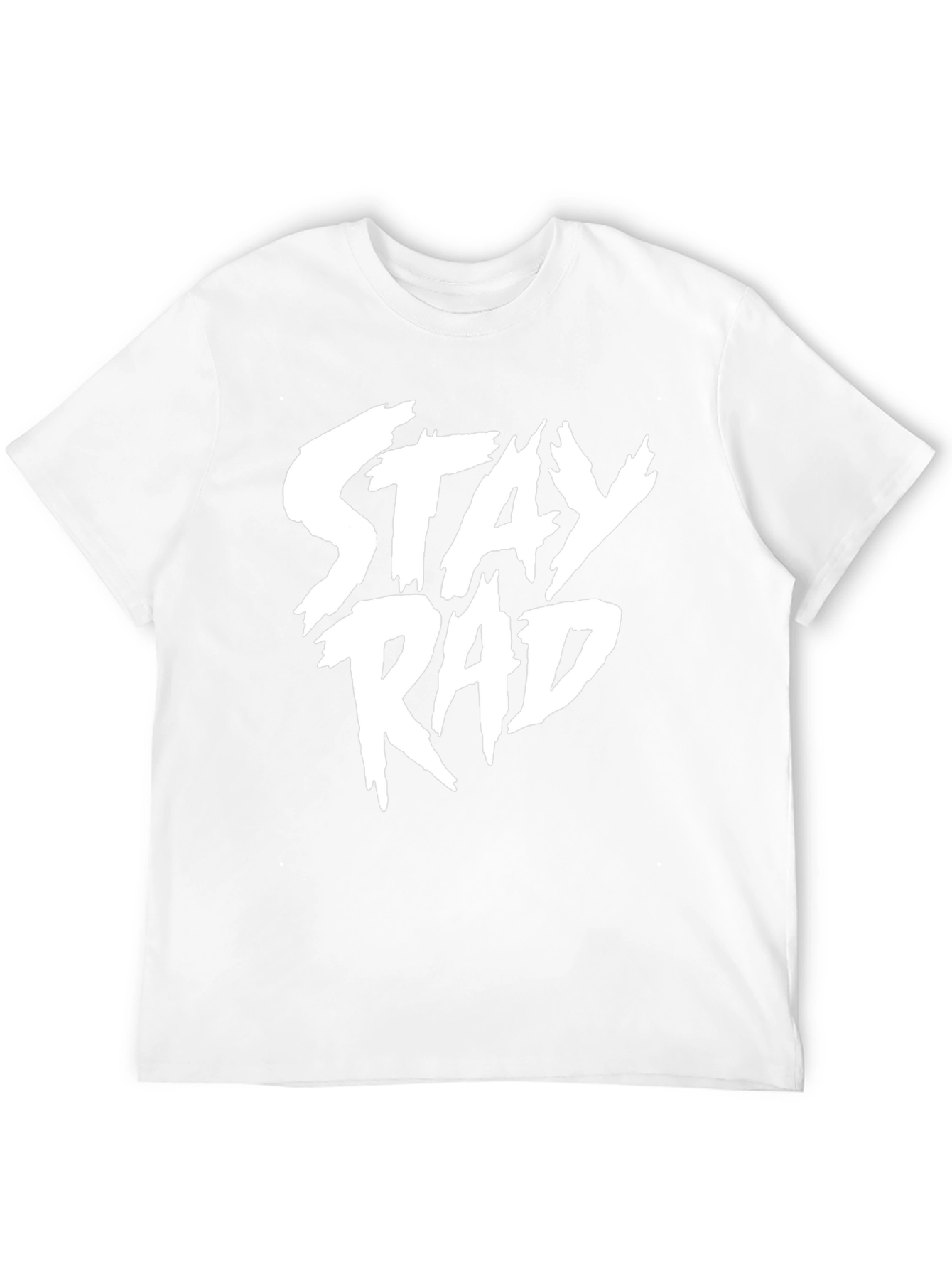 Stay Rad Graphic Tee - Black Cotton T-Shirt