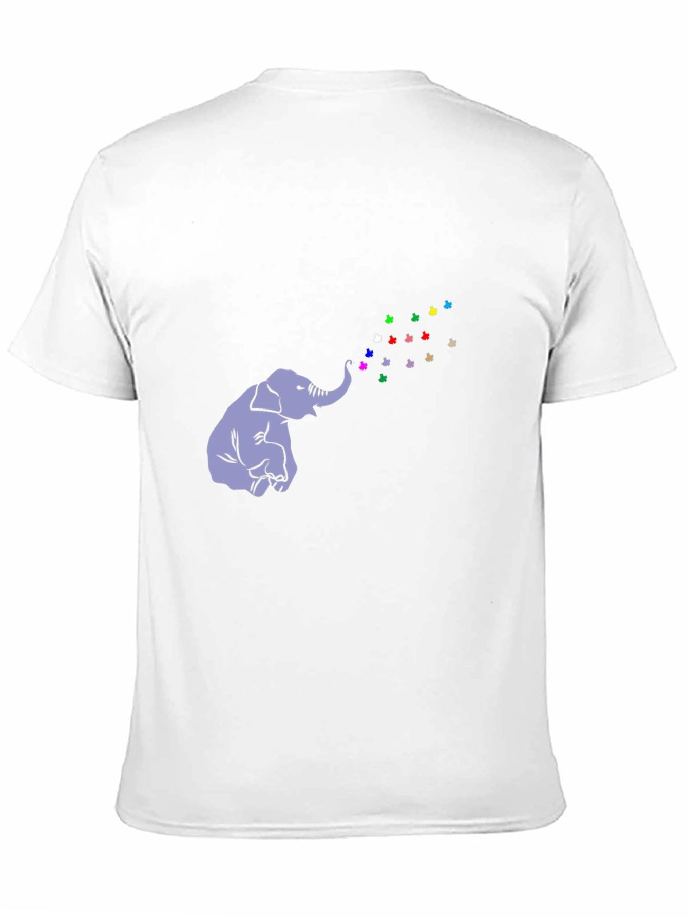 Elephant Butterfly T-Shirt - Black Cotton Tee