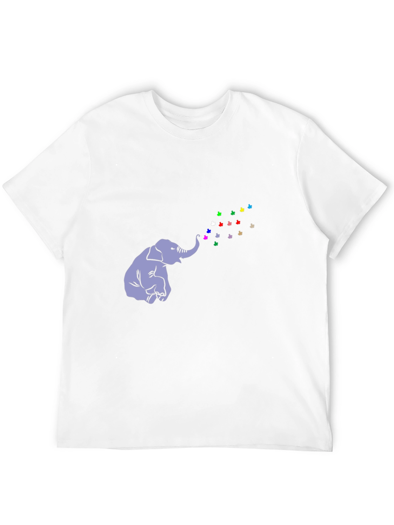Elephant Butterfly T-Shirt - Black Cotton Tee