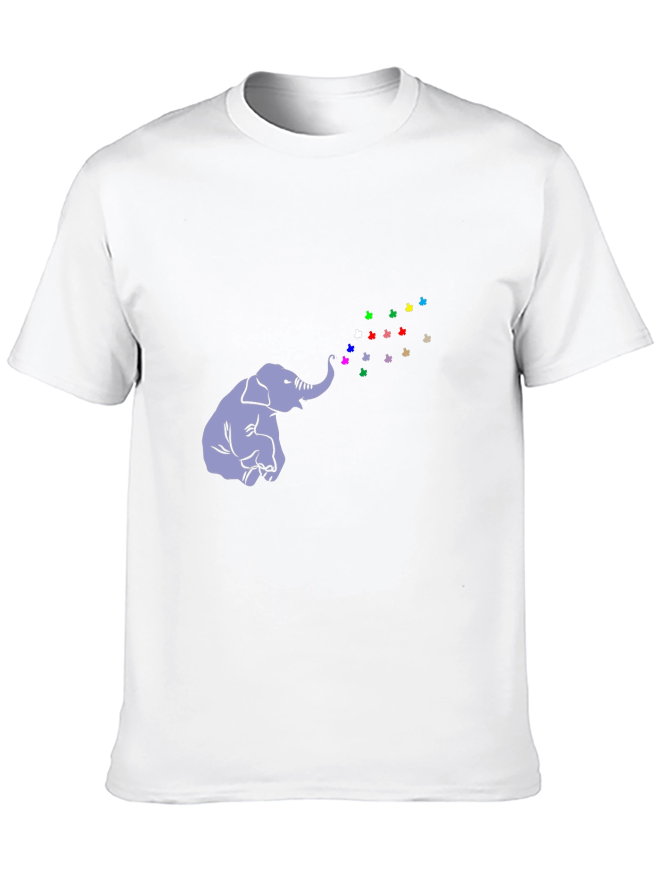 Elephant Butterfly T-Shirt - Black Cotton Tee