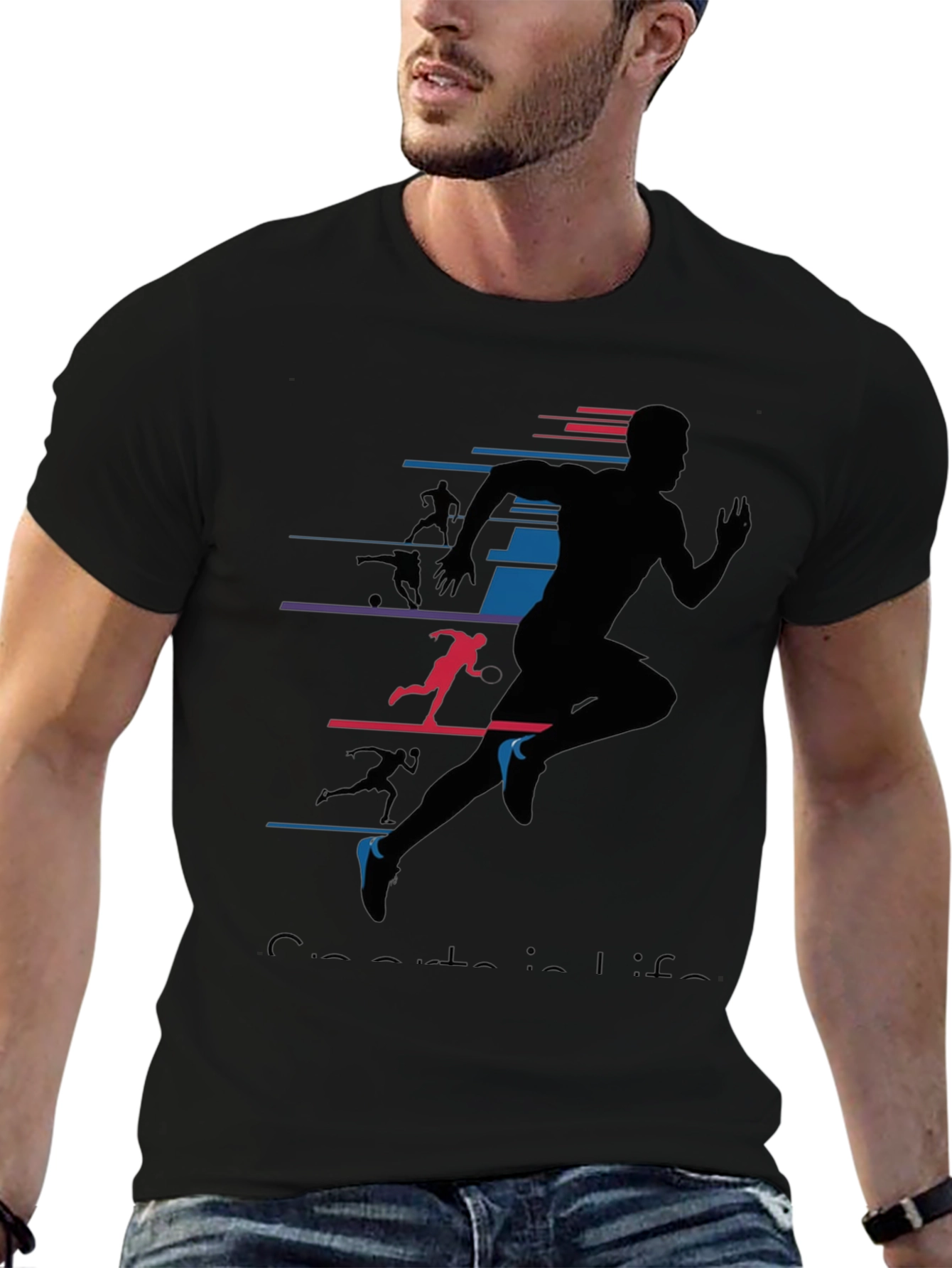 Runners Life Graphic Tee - Black