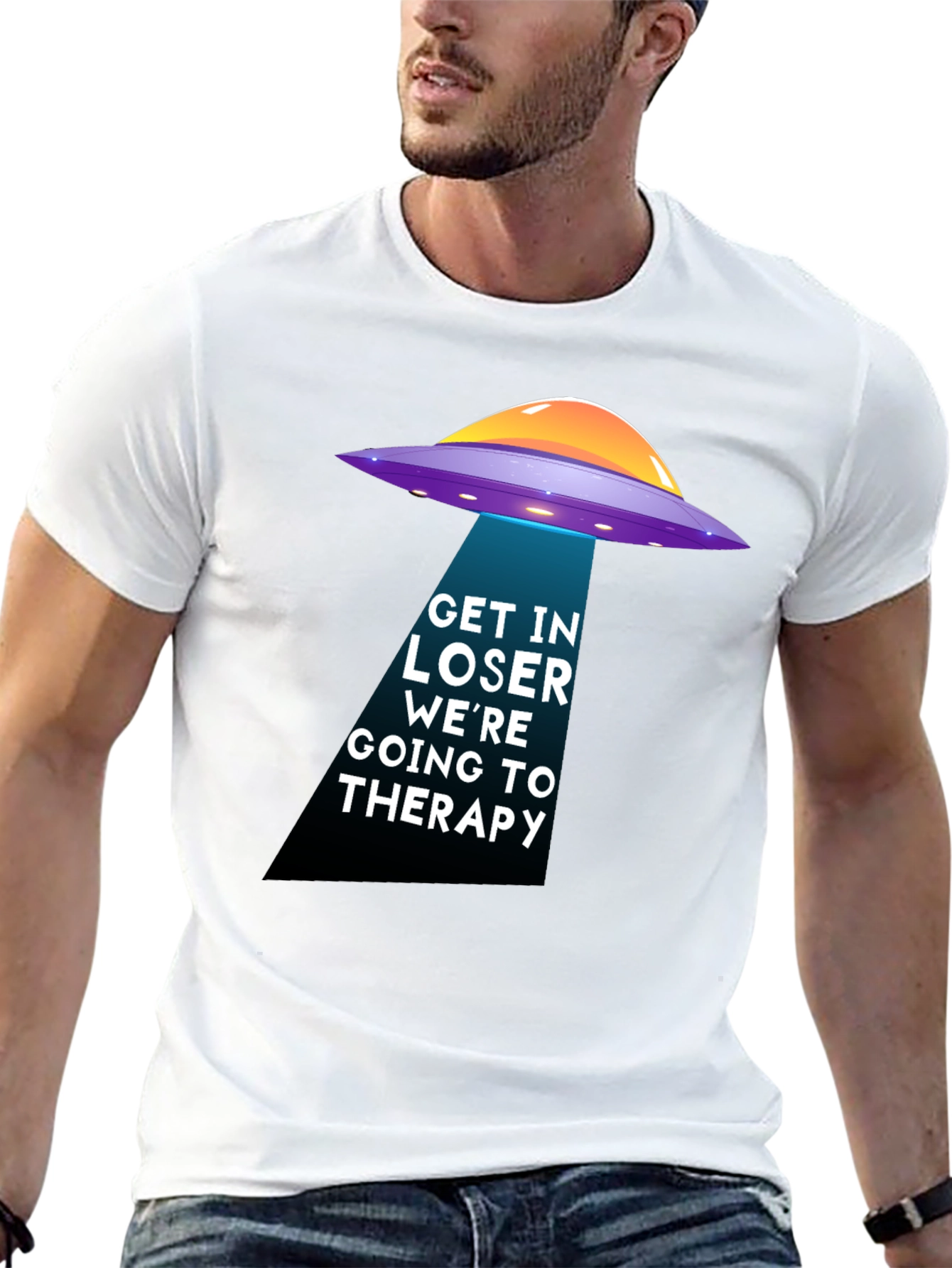 Get In Loser Alien Abduction Therapy T-Shirt
