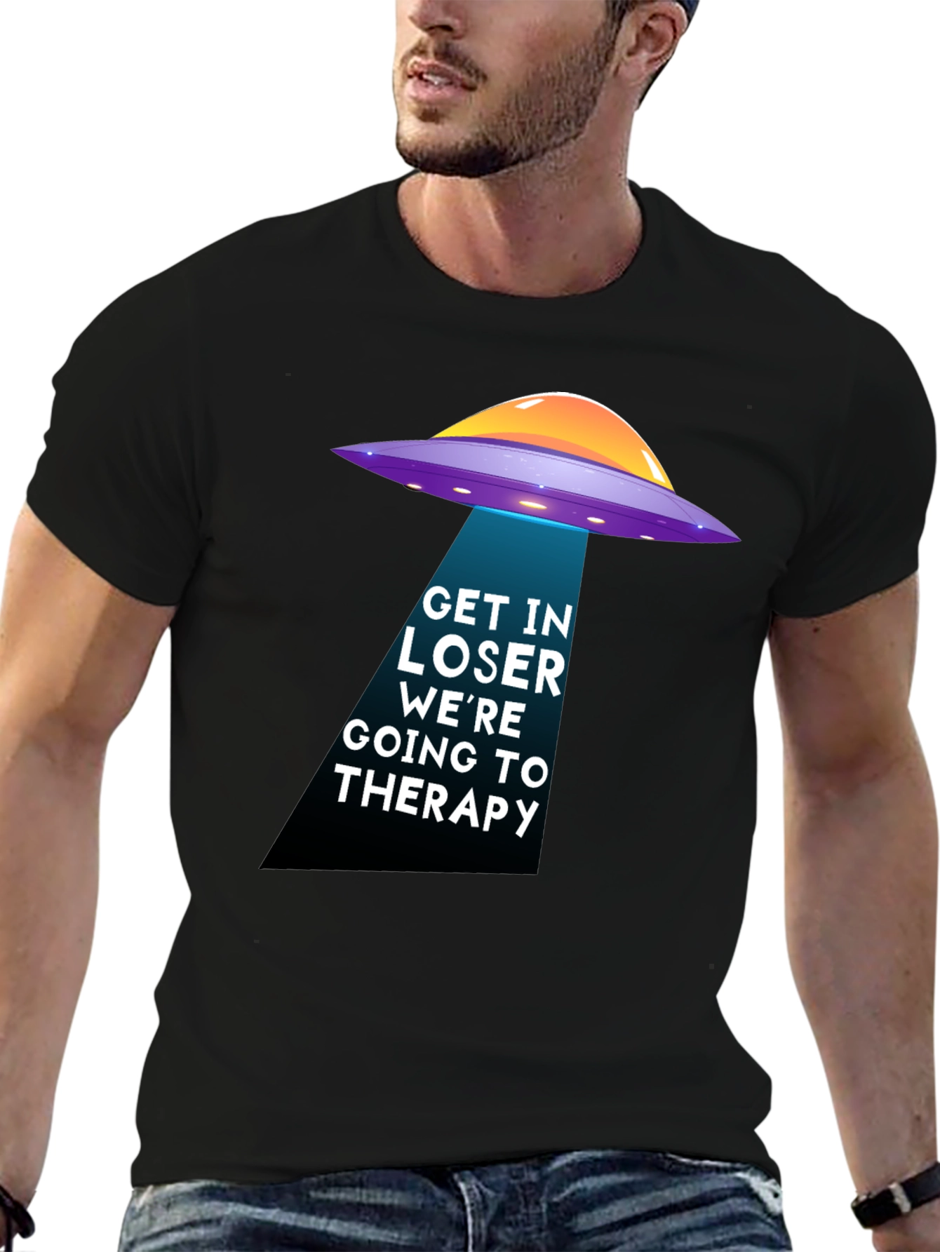 Get In Loser Alien Abduction Therapy T-Shirt