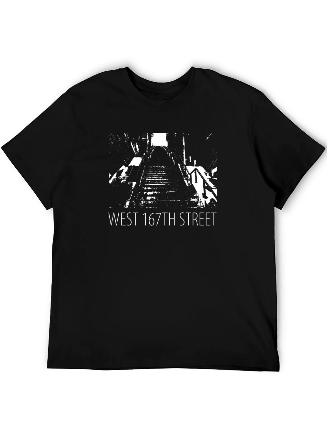 West 167th Street Black Graphic T-Shirt