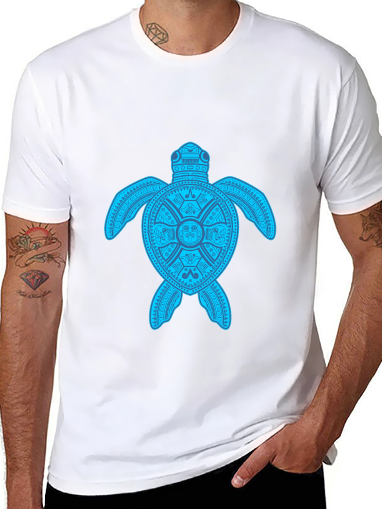 Turtle Graphic Tee - Black