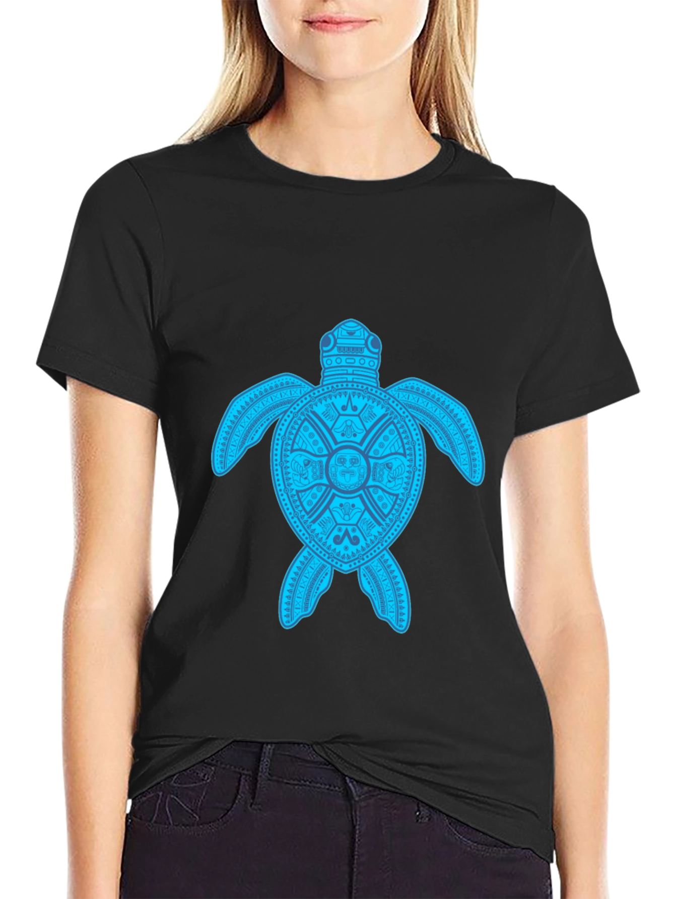 Turtle Graphic Tee - Black