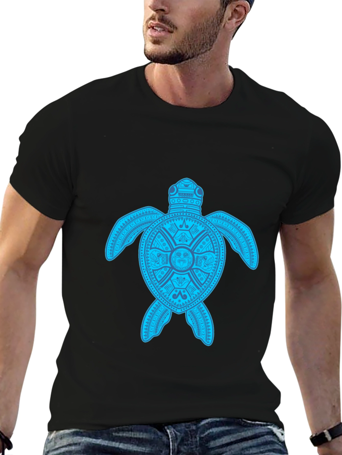 Turtle Graphic Tee - Black