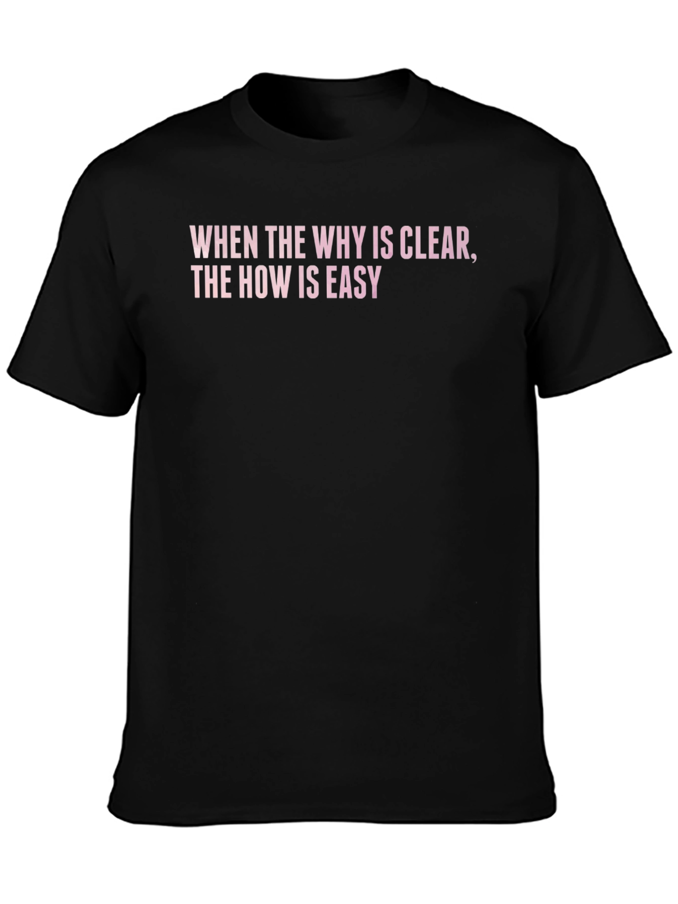 Inspirational Quote T-Shirt: When the Why is Clear