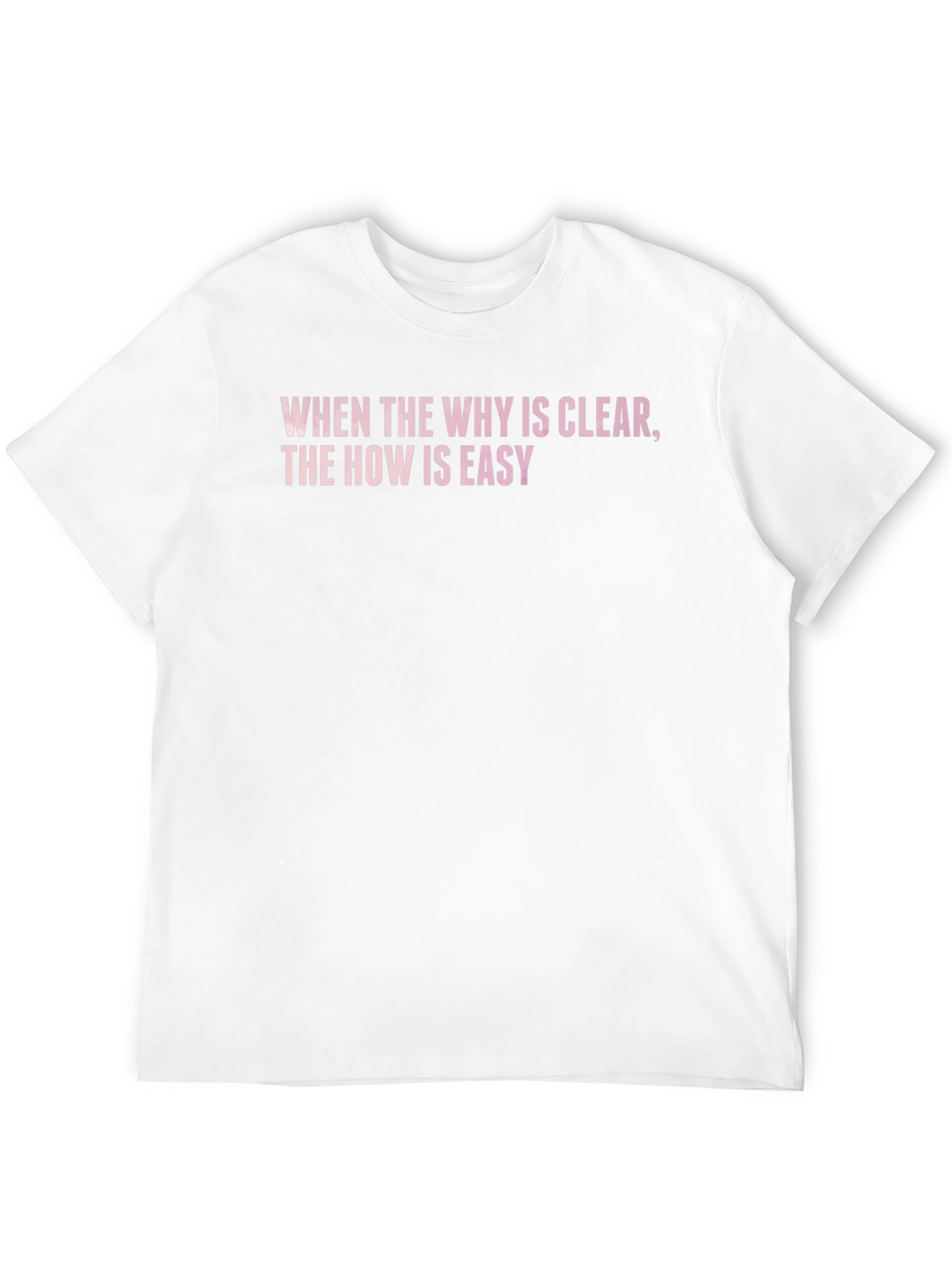 Inspirational Quote T-Shirt: When the Why is Clear