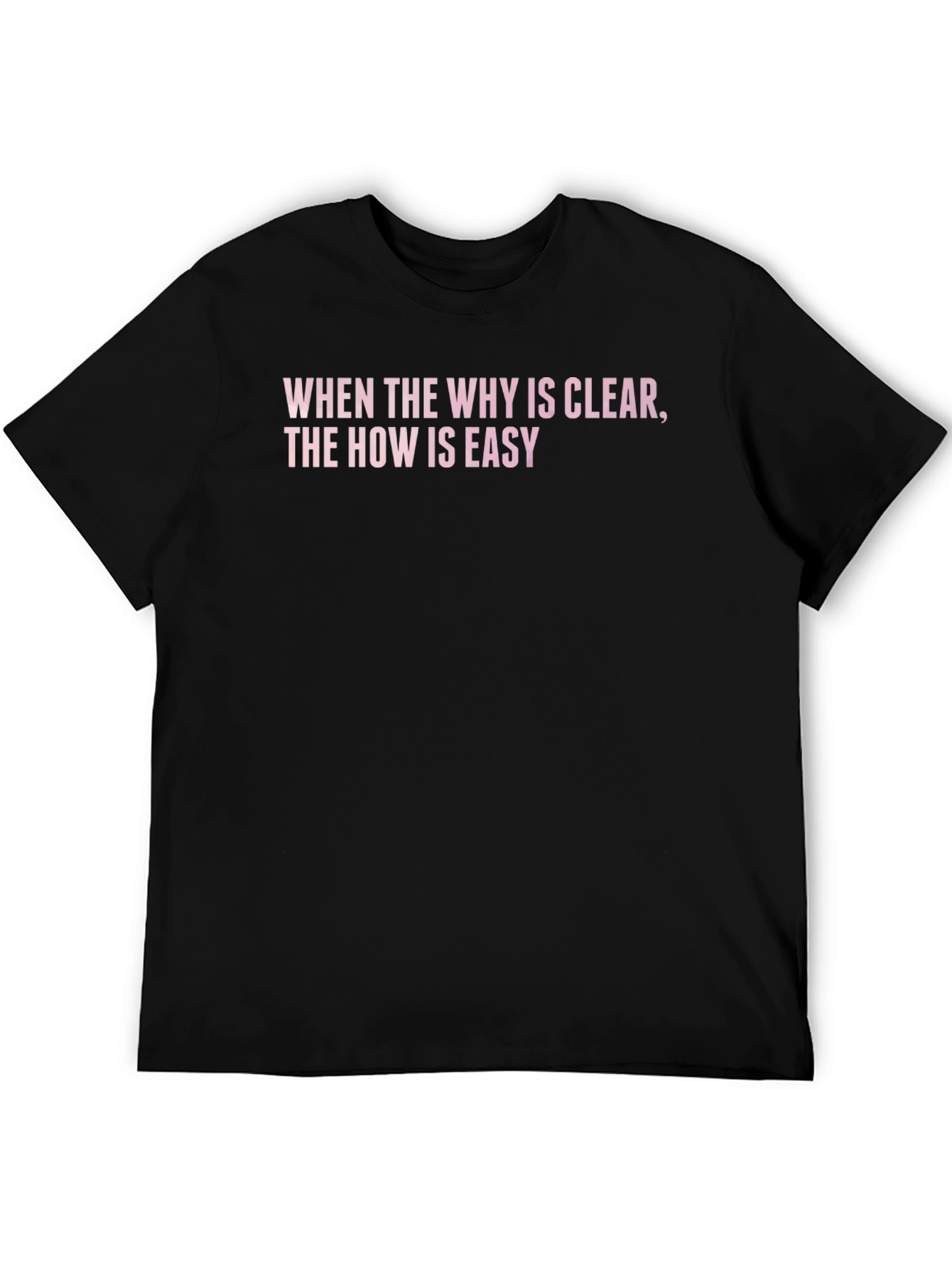 Inspirational Quote T-Shirt: When the Why is Clear