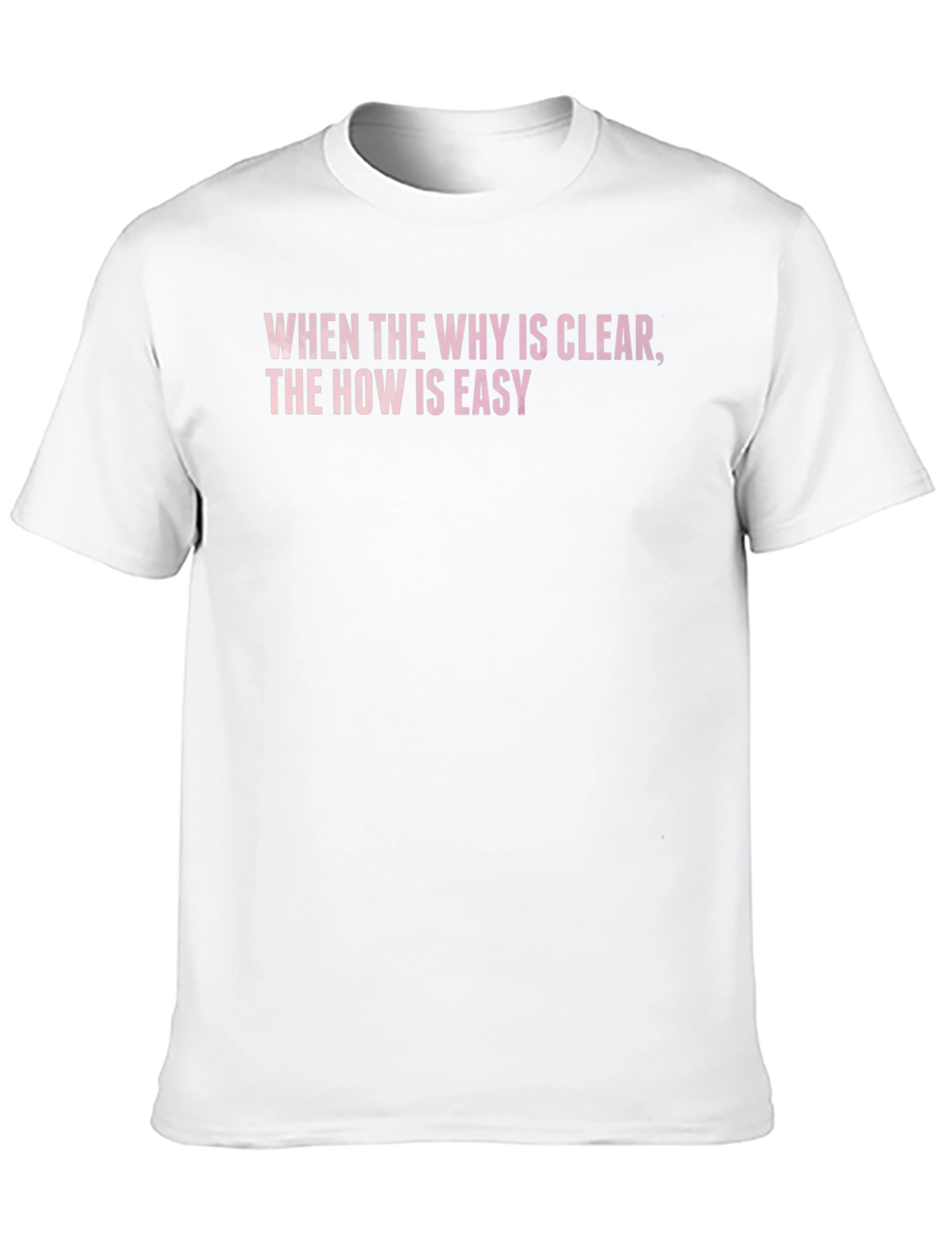 Inspirational Quote T-Shirt: When the Why is Clear