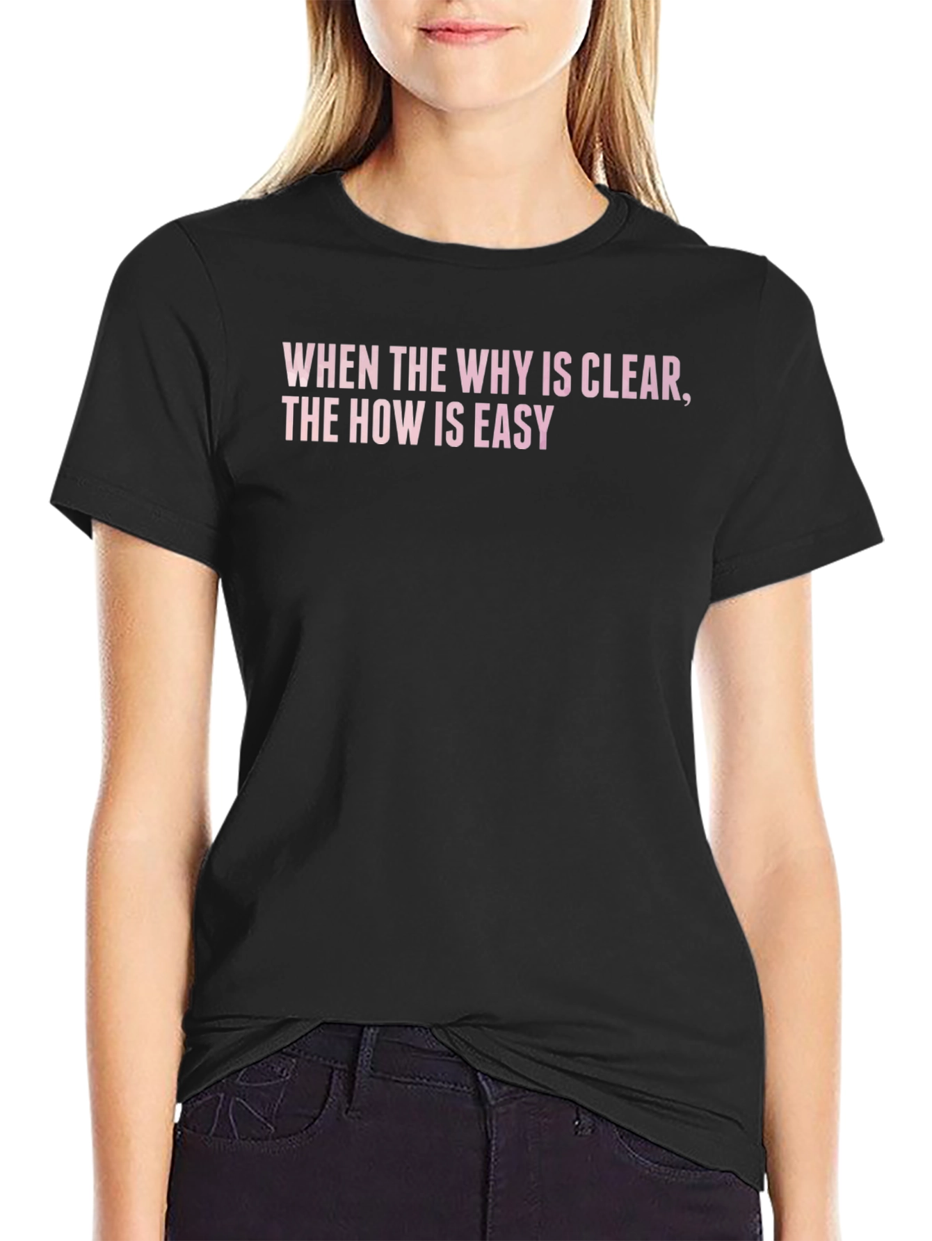 Inspirational Quote T-Shirt: When the Why is Clear