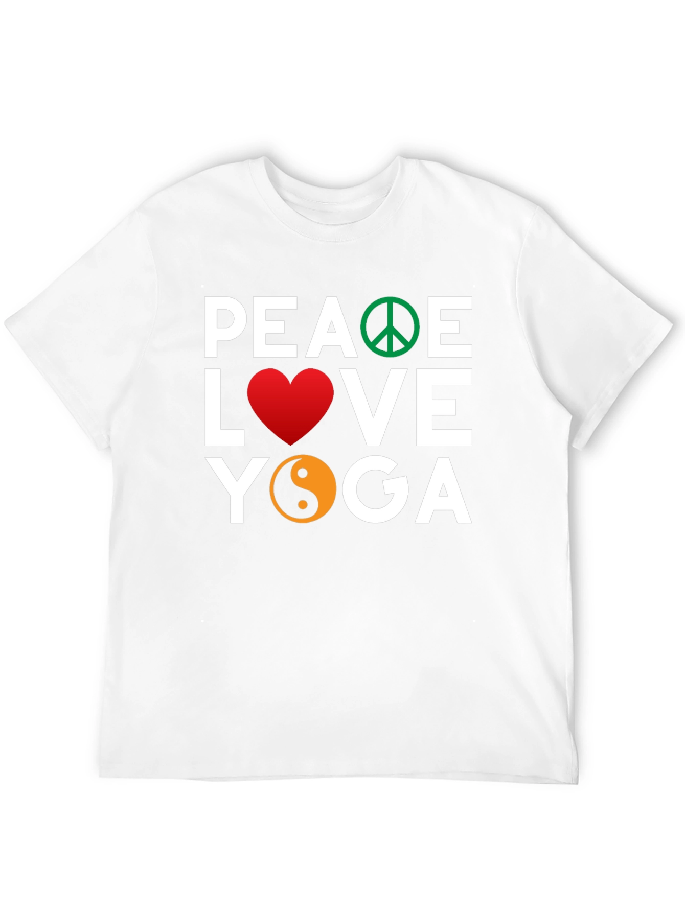 Peace Love Yoga Graphic T-Shirt