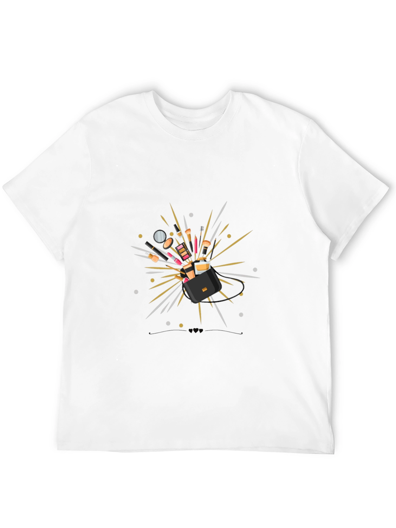 Makeup Explosion Black T-Shirt - Stylish Fashion Tee