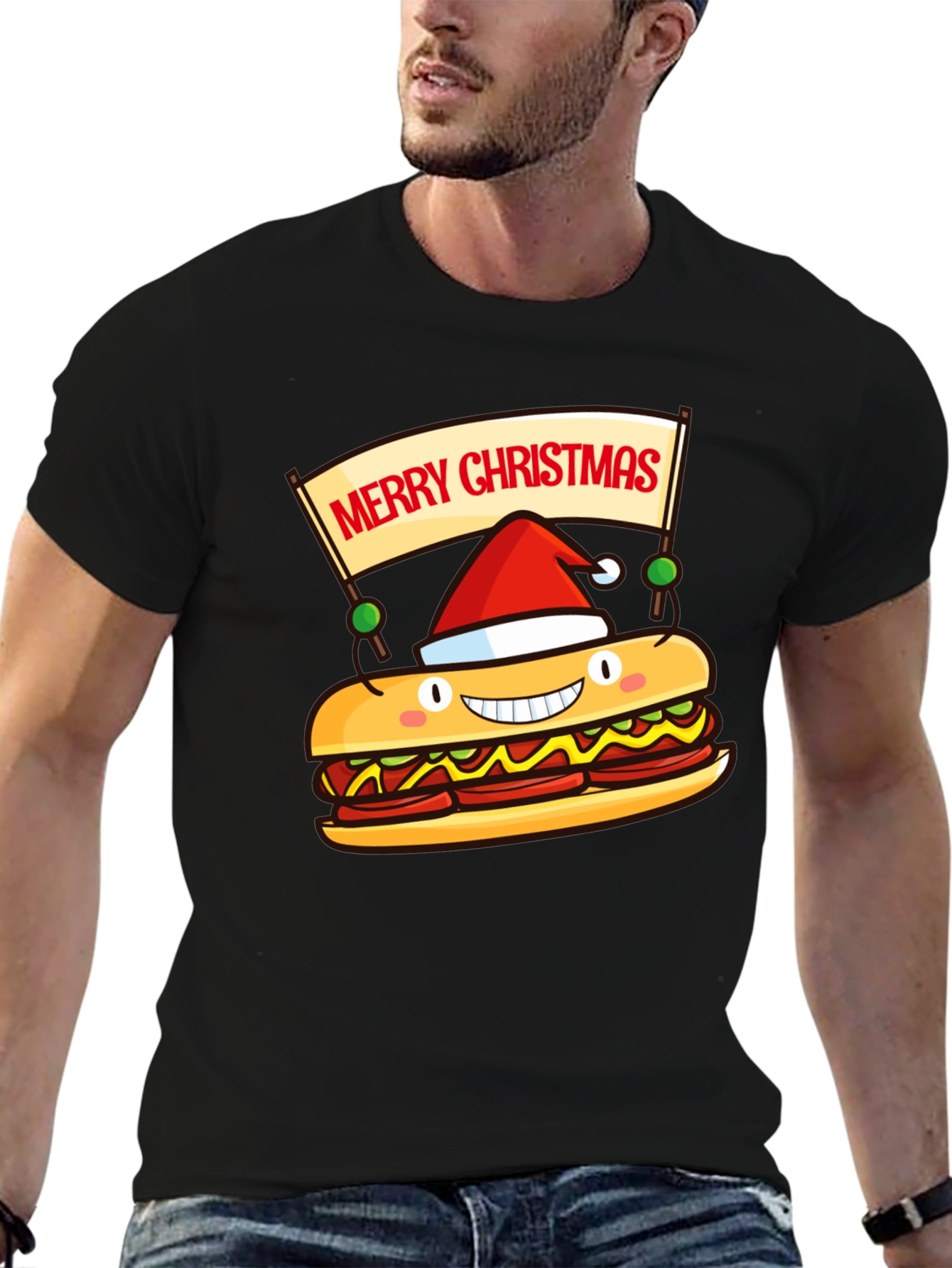 Merry Christmas Sandwich Graphic Tee