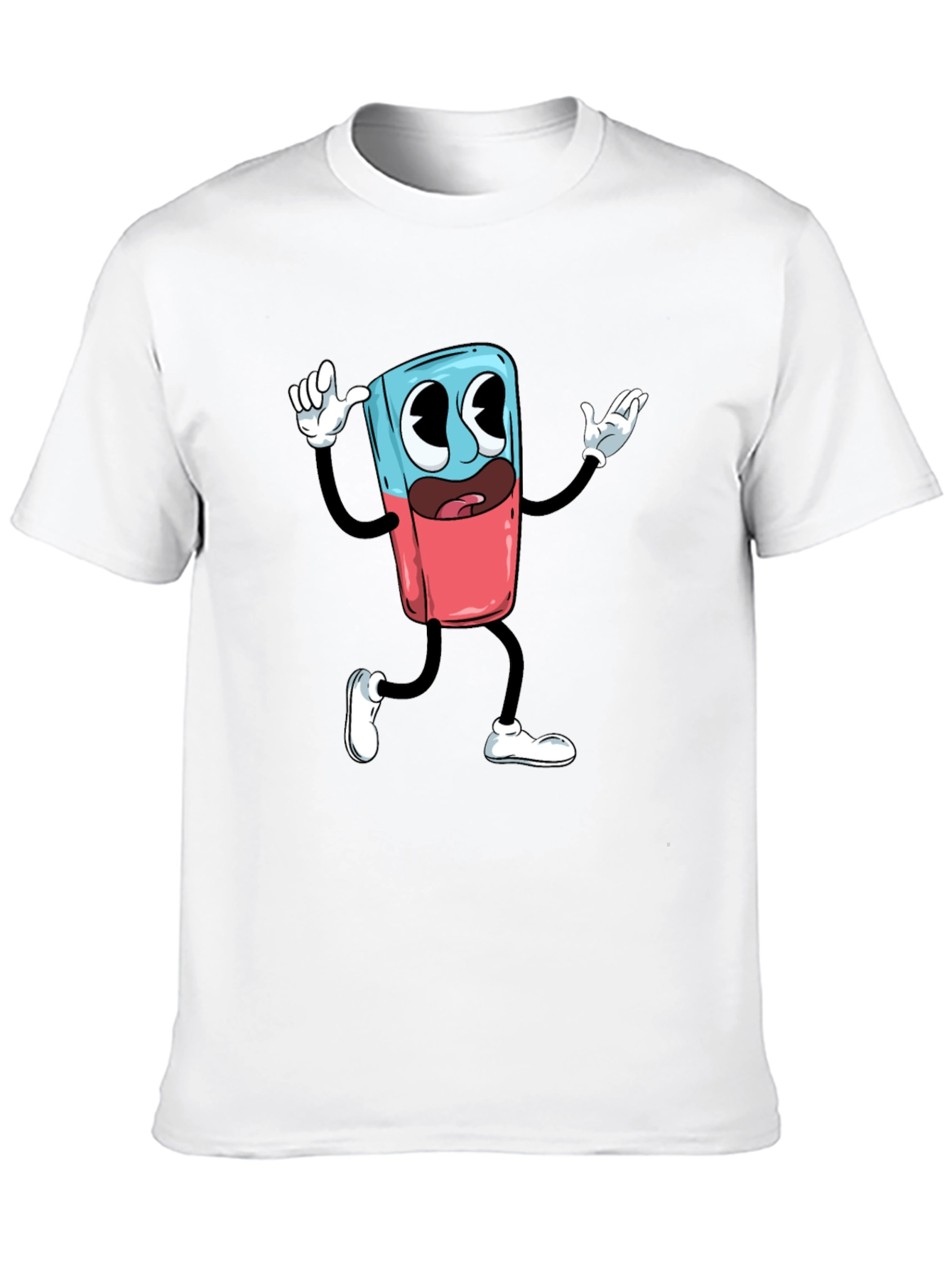 Cartoon Character Graphic Print T-Shirt