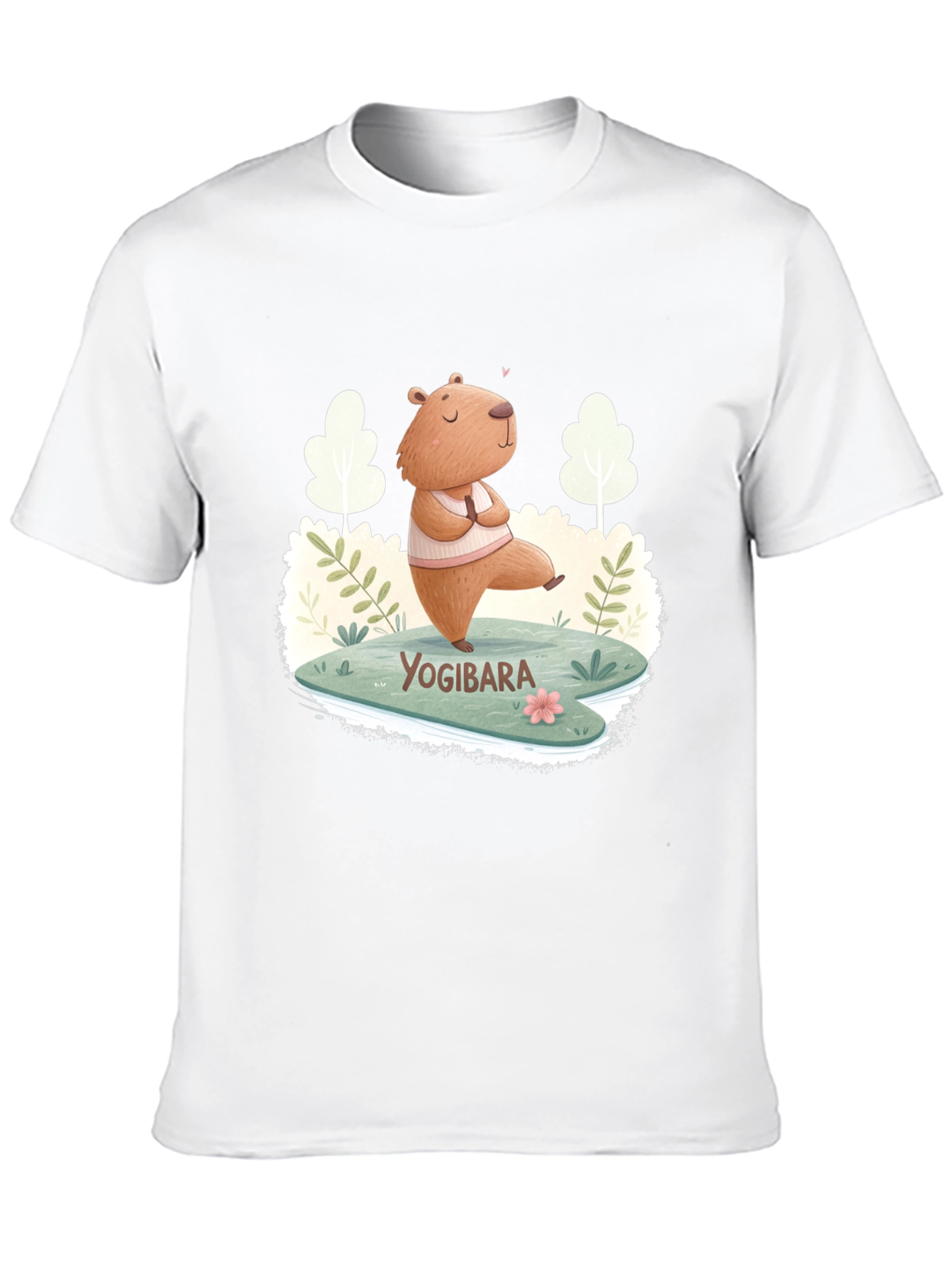 Yogibara Capybara T-Shirt - Meditation & Yoga Tee