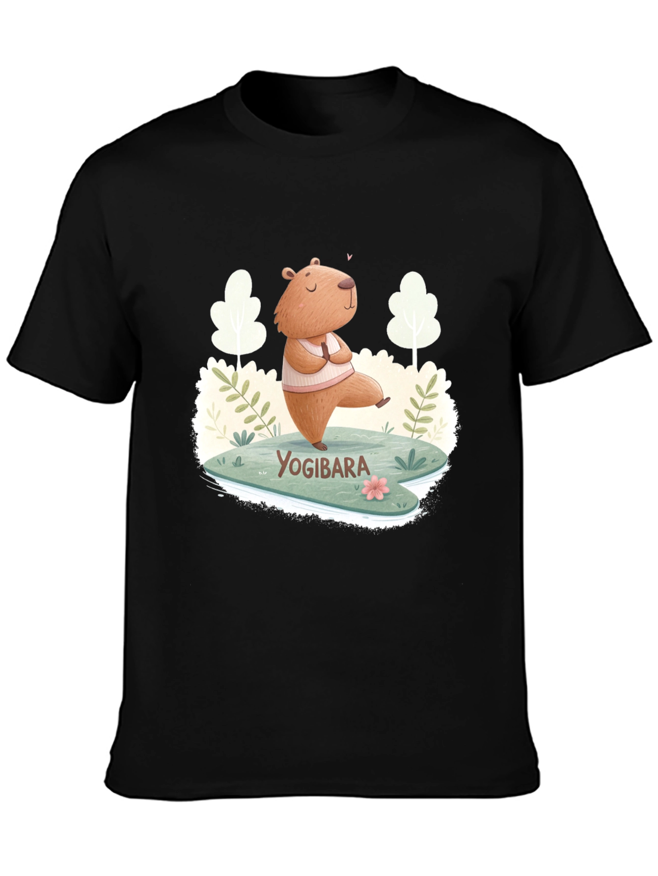 Yogibara Capybara T-Shirt - Meditation & Yoga Tee