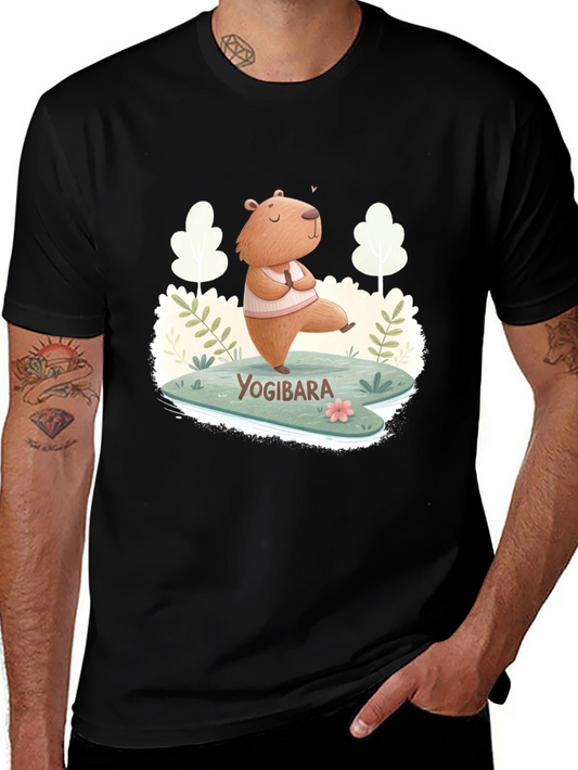Yogibara Capybara T-Shirt - Meditation & Yoga Tee