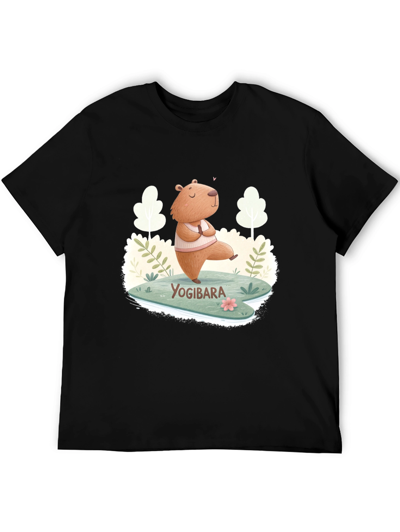 Yogibara Capybara T-Shirt - Meditation & Yoga Tee