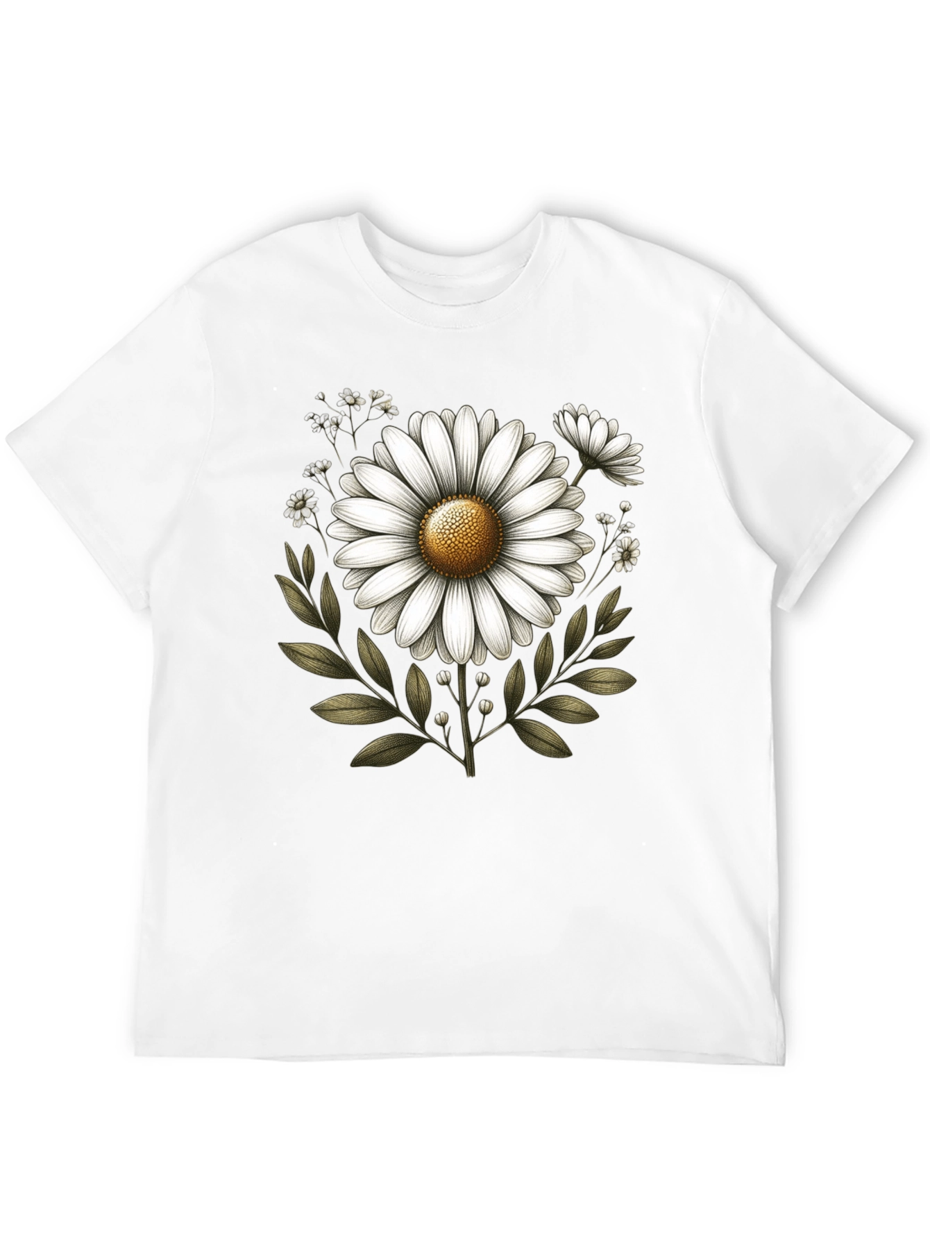 Floral Graphic T-Shirt - Classic Daisy Design