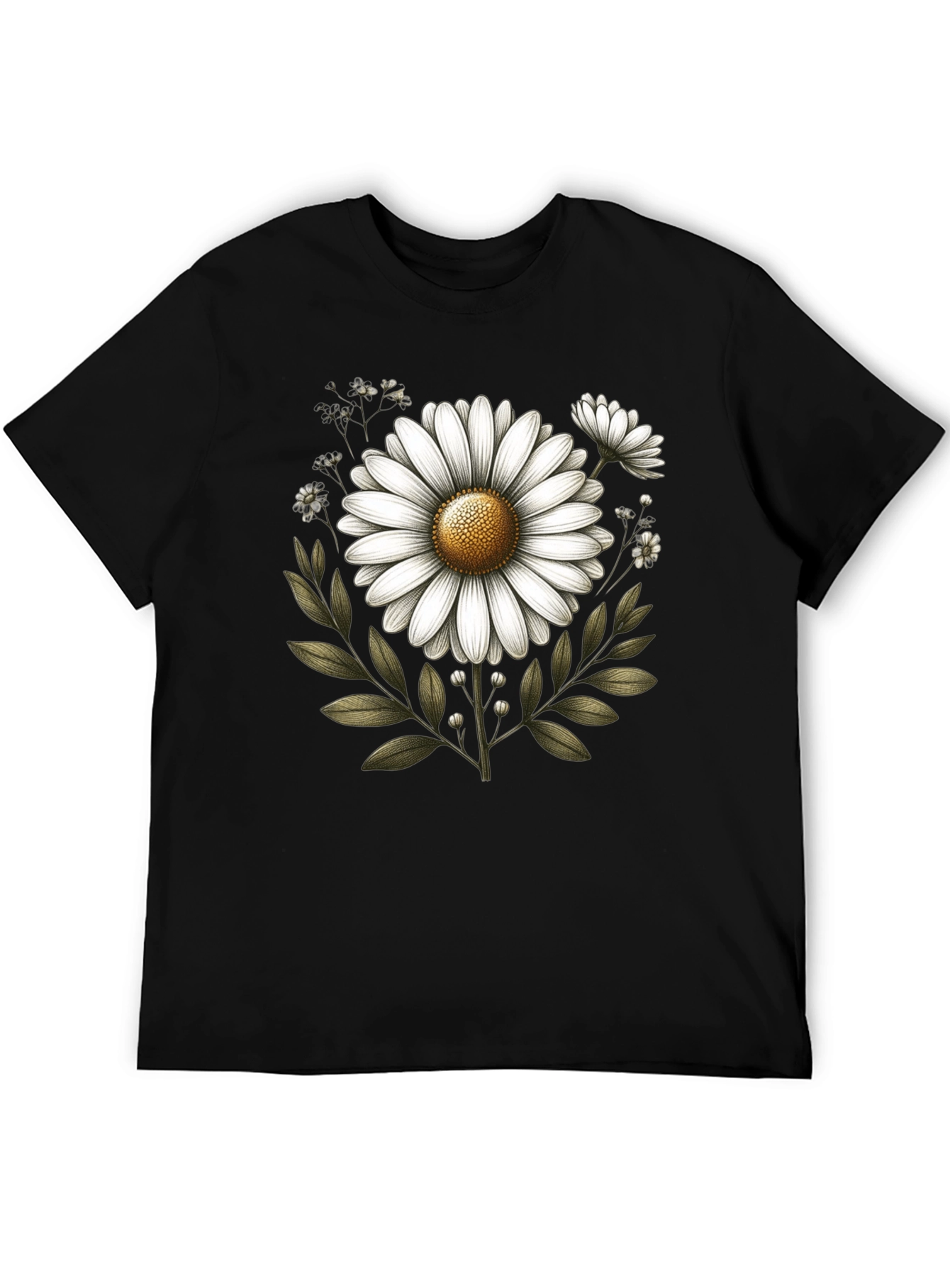 Floral Graphic T-Shirt - Classic Daisy Design