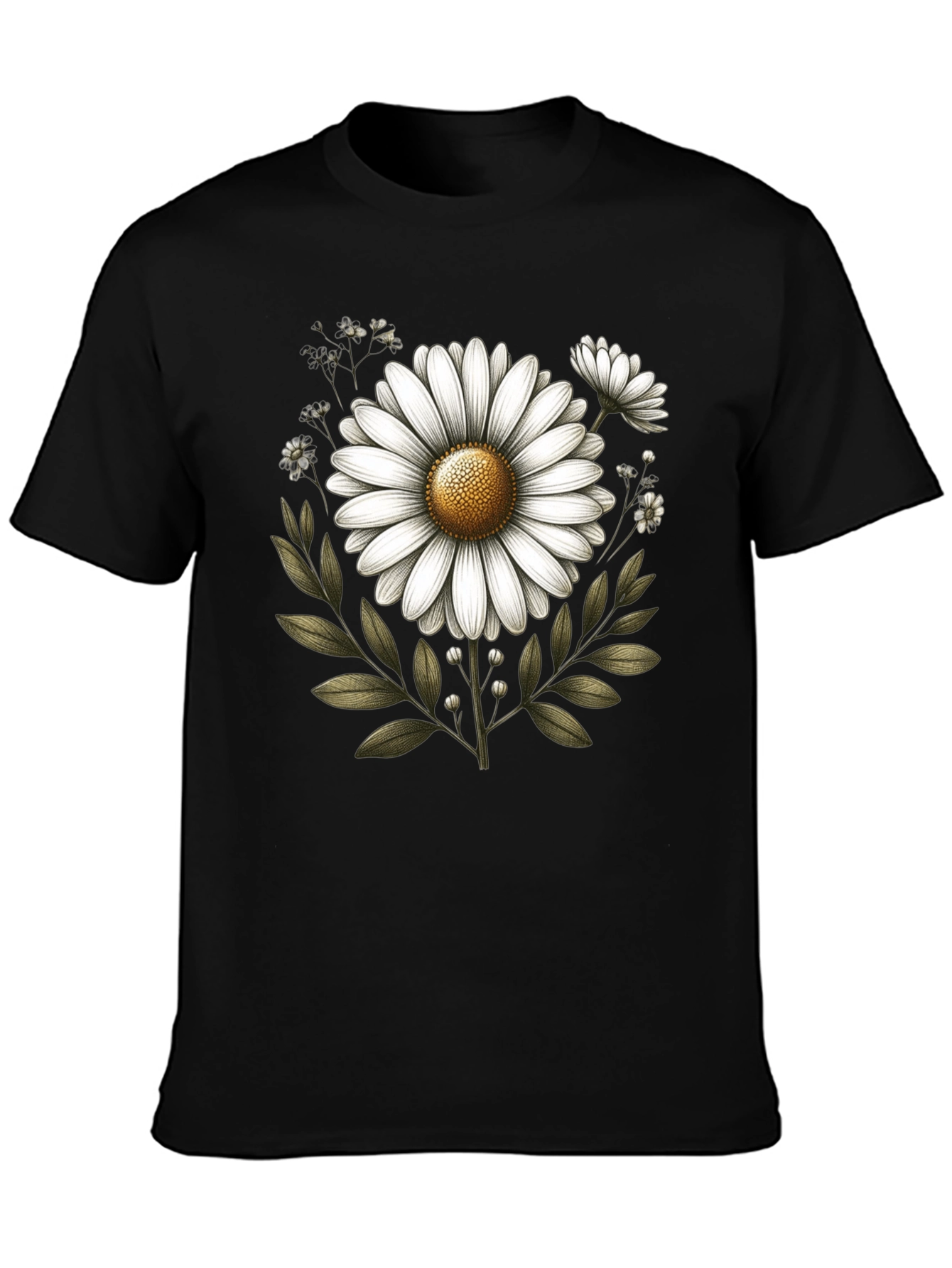 Floral Graphic T-Shirt - Classic Daisy Design