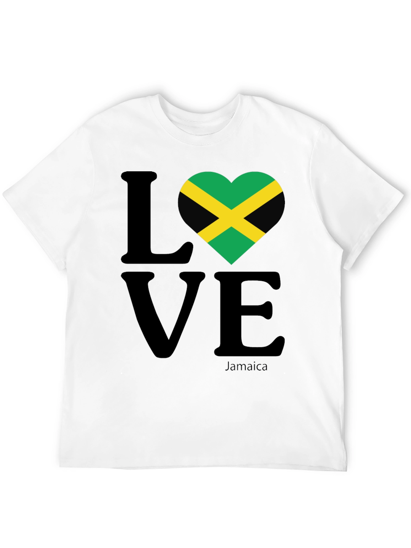 Jamaica Love T-Shirt - Black Graphic Tee