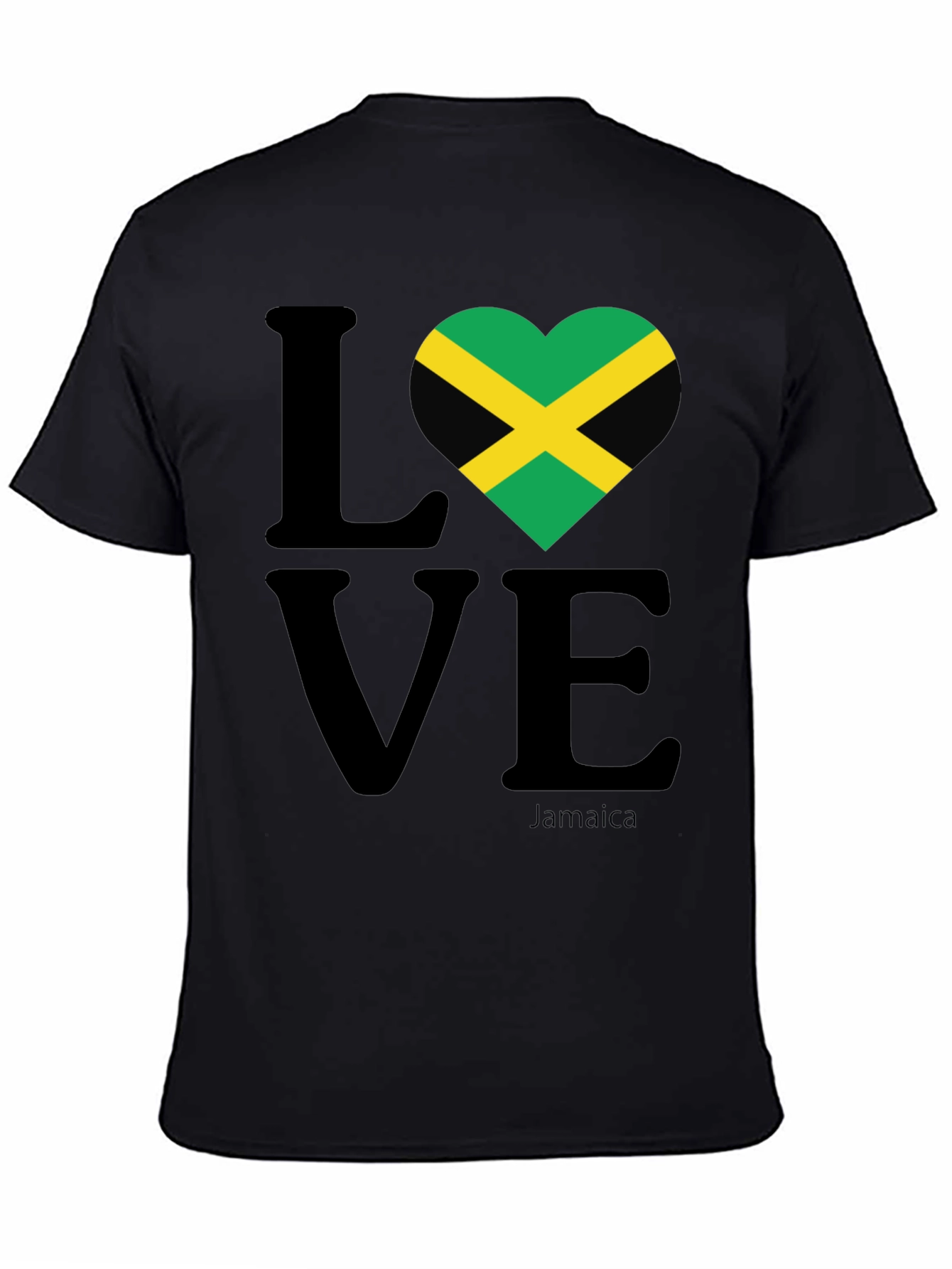 Jamaica Love T-Shirt - Black Graphic Tee