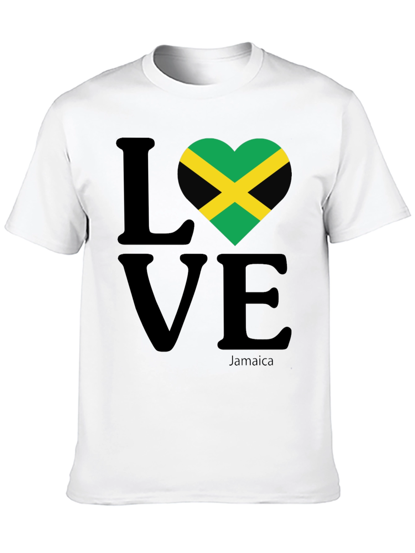 Jamaica Love T-Shirt - Black Graphic Tee