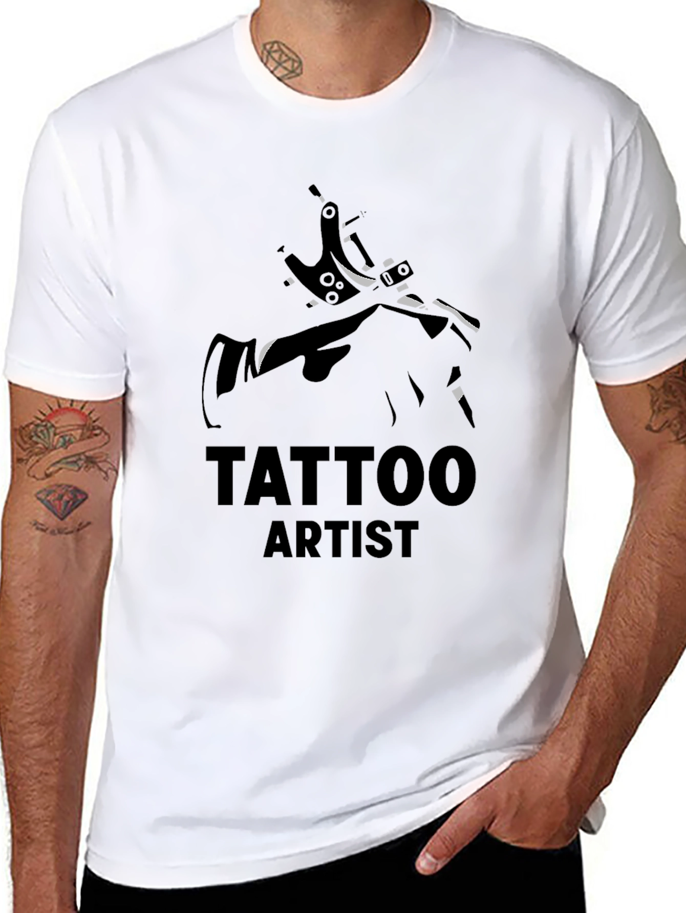 Tattoo Artist Graphic Black T-Shirt