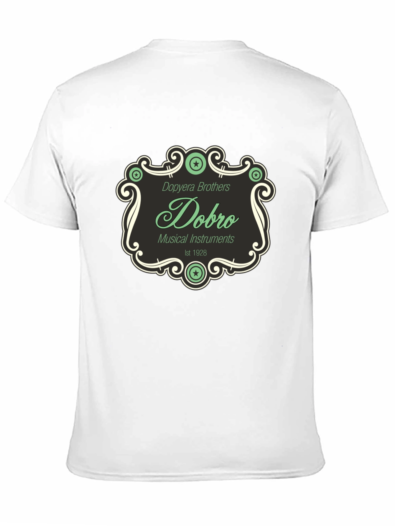 Dobro Brothers Musical Instruments Black T-Shirt