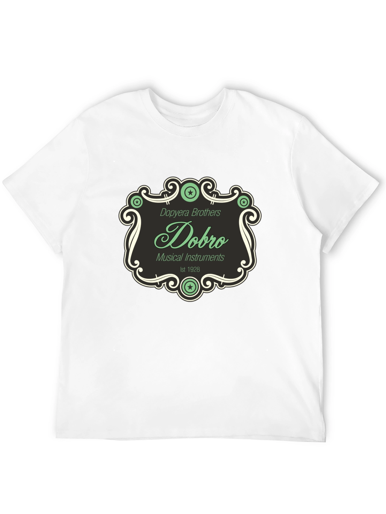 Dobro Brothers Musical Instruments Black T-Shirt