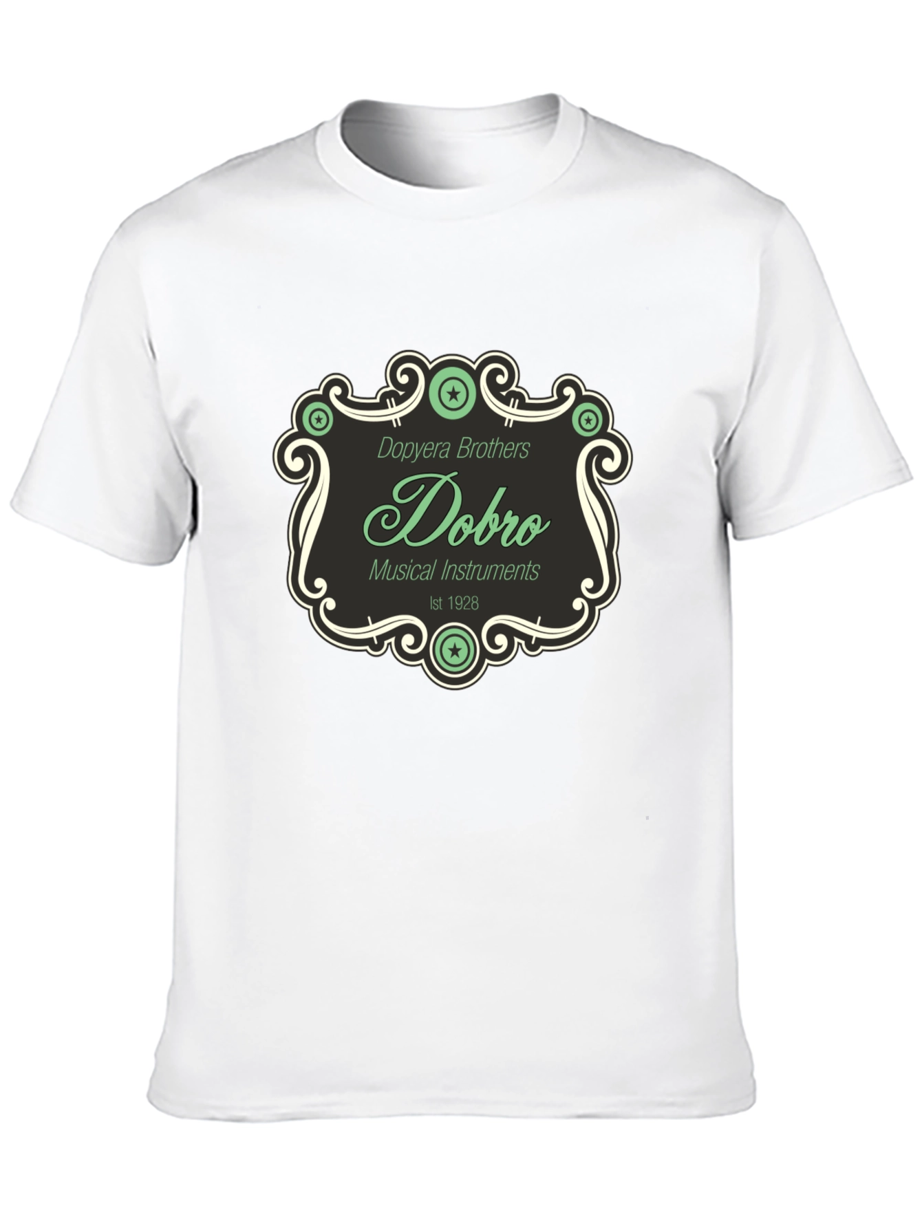 Dobro Brothers Musical Instruments Black T-Shirt