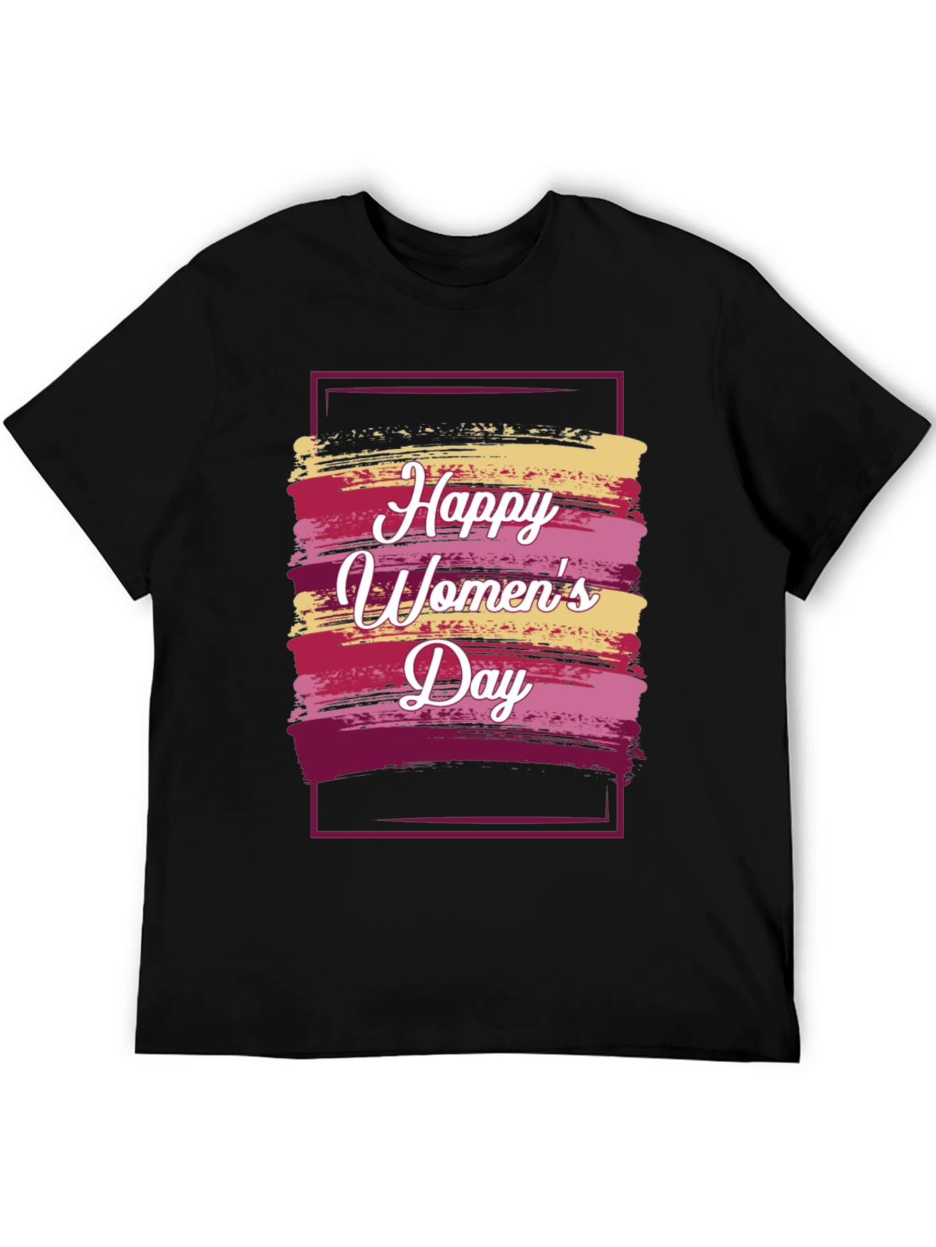 Happy Womens Day Graphic Tee - Black