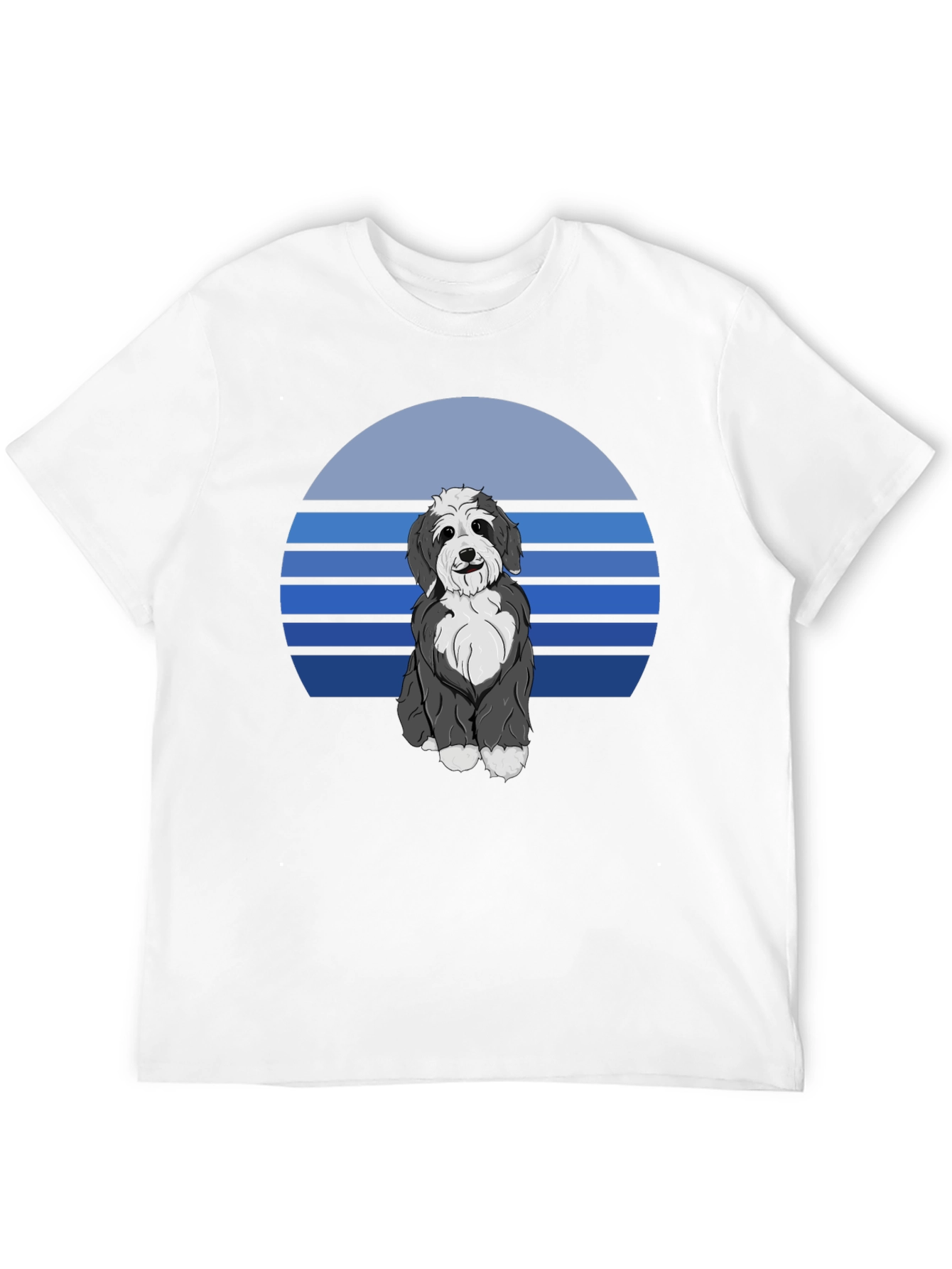 Dog Graphic Tee - Retro Style