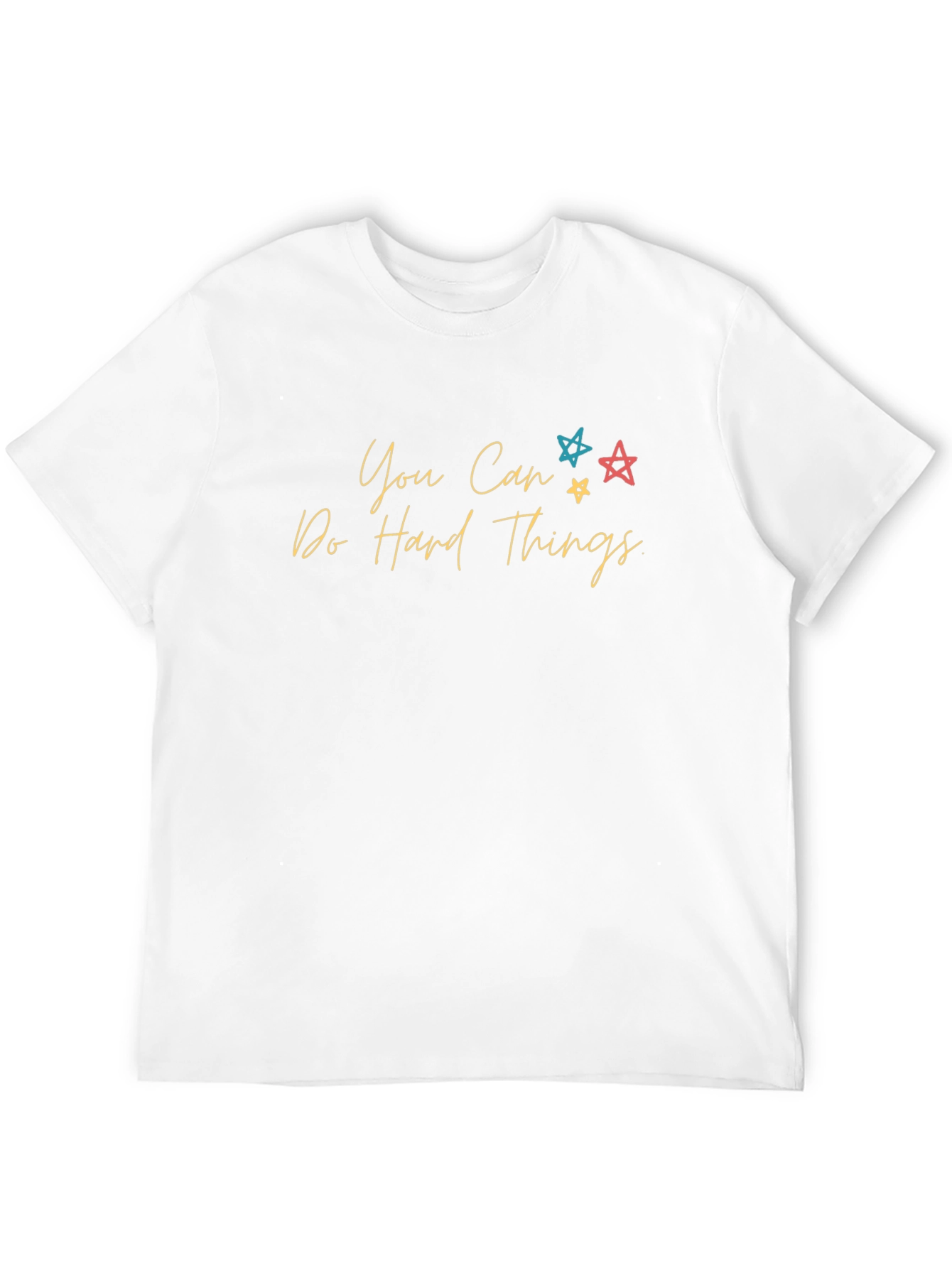 Motivational Black T-Shirt: You Can Do Hard Things