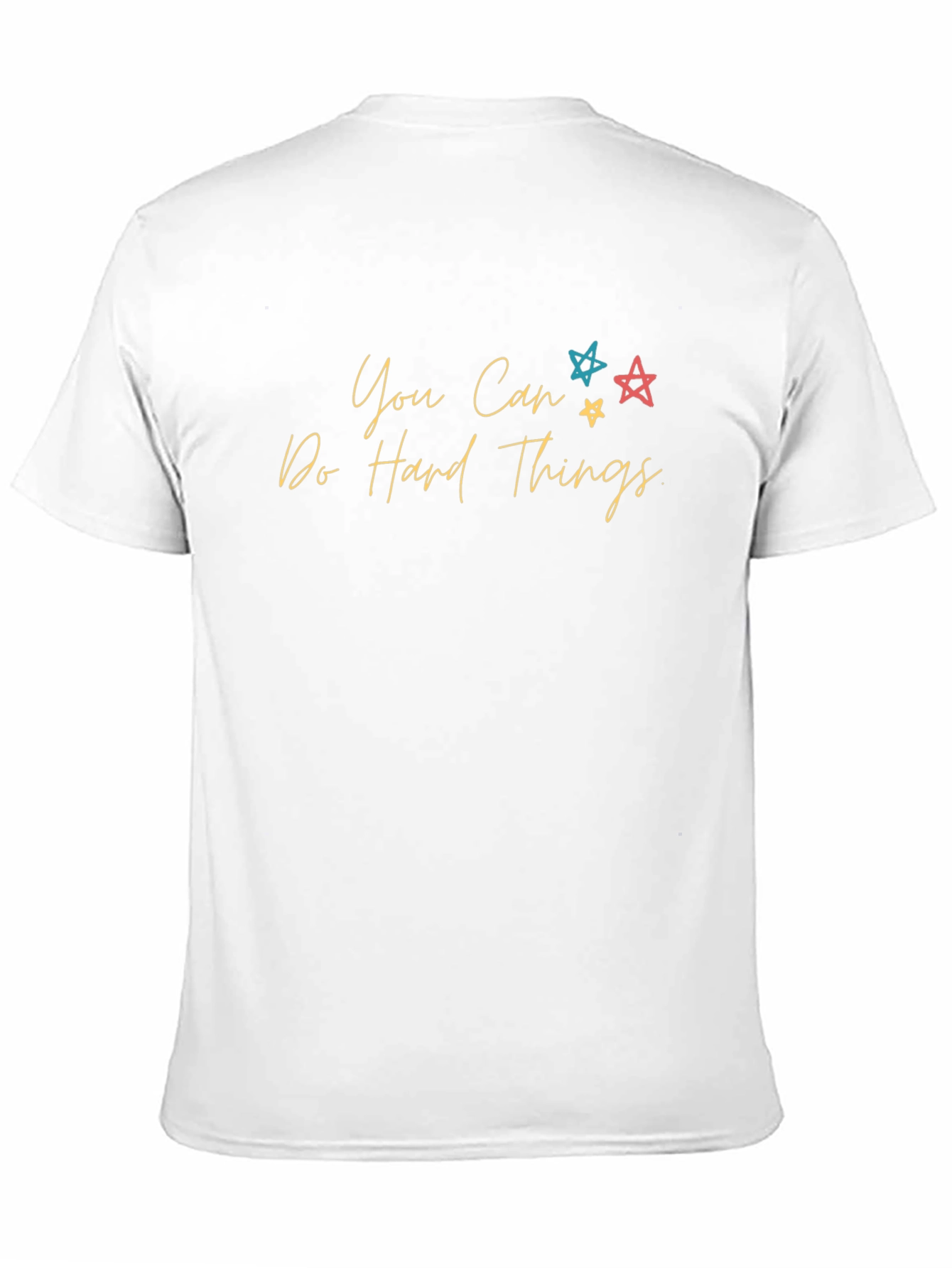 Motivational Black T-Shirt: You Can Do Hard Things