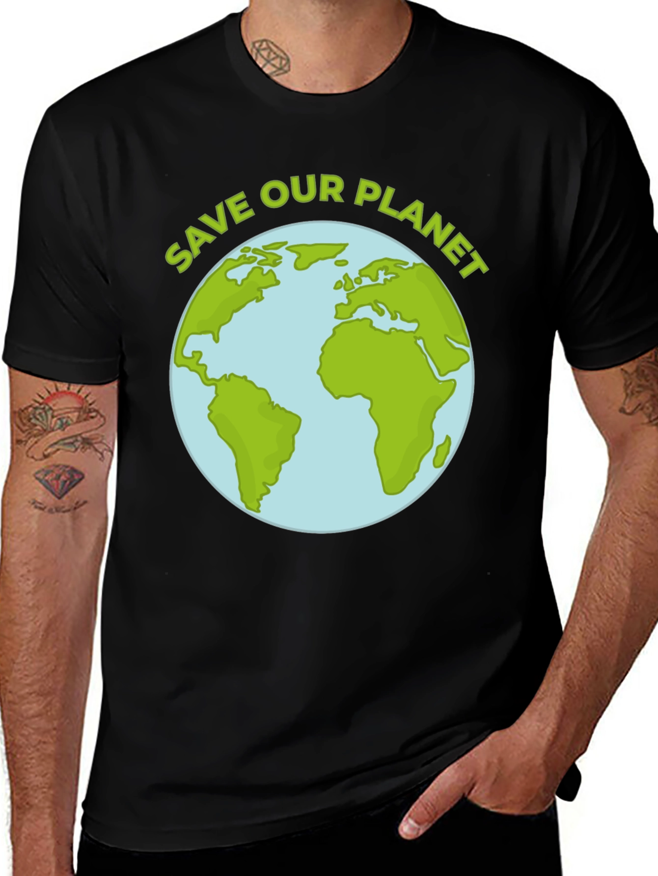 Save Our Planet Earth Graphic T-Shirt