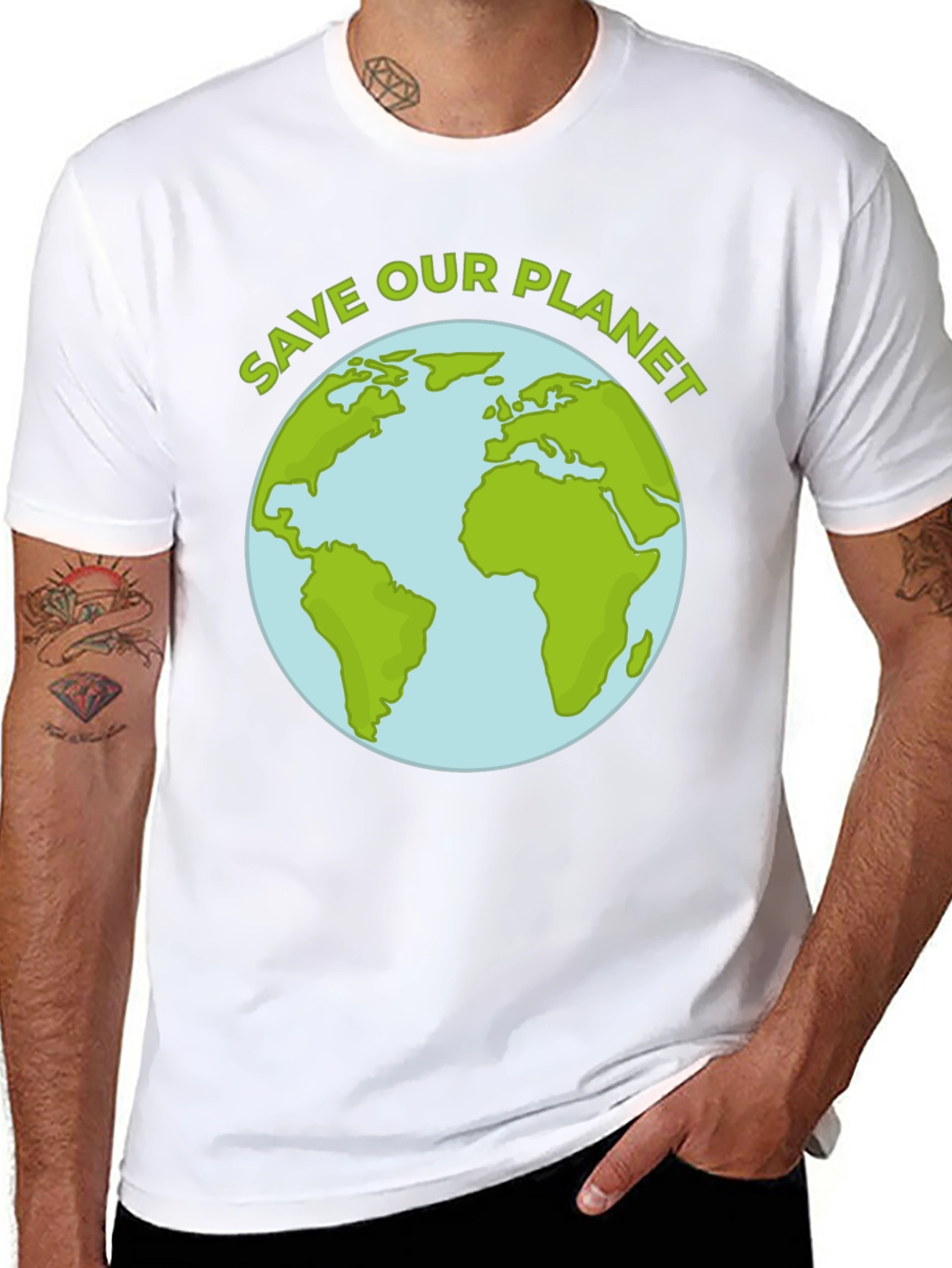Save Our Planet Earth Graphic T-Shirt
