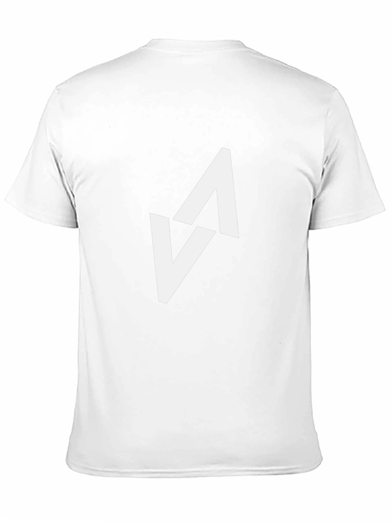 Modern Black T-Shirt with Abstract White Arrow Design