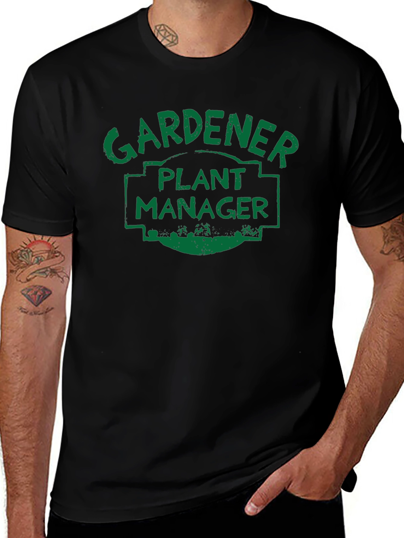 Gardener Plant Manager Graphic Tee - Black