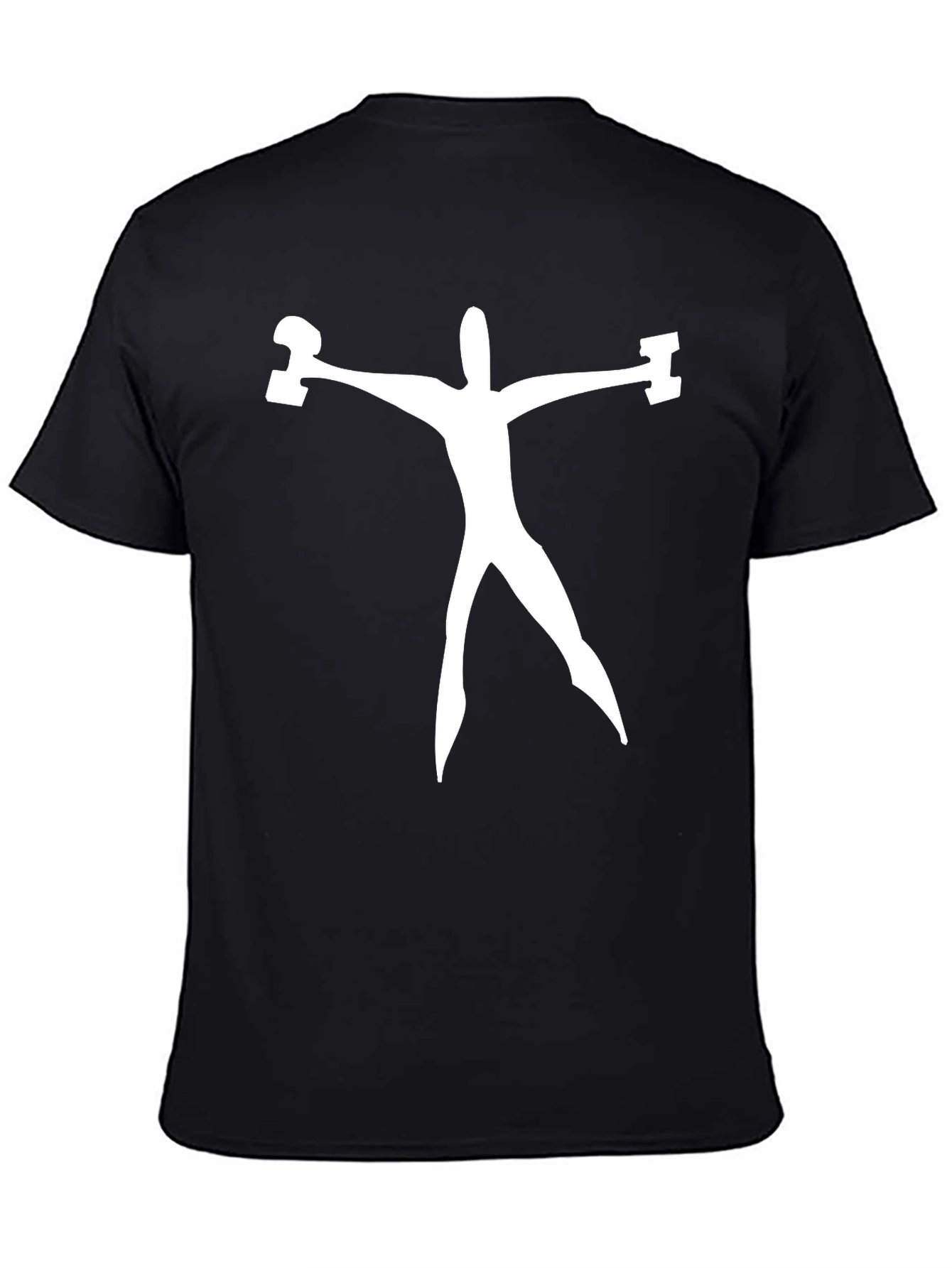 Weightlifting Man Graphic Tee - Black